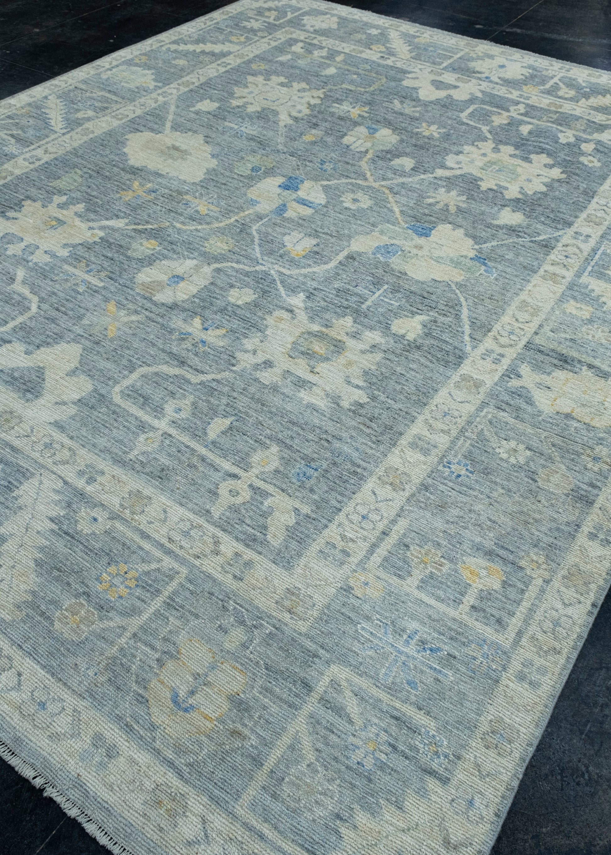 Handwoven Oushak Rug 9'4" x 11'8" #17703