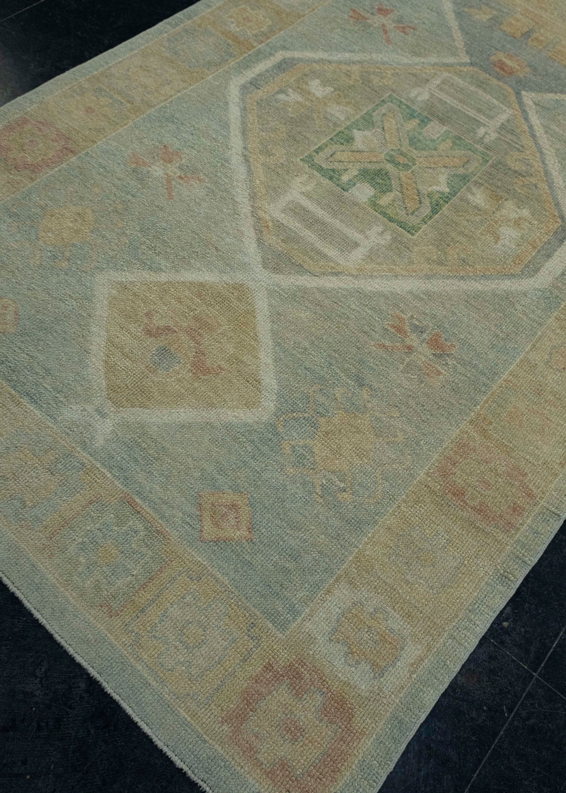 Turkish Oushak Rug 4'10" x 13'10" #18019