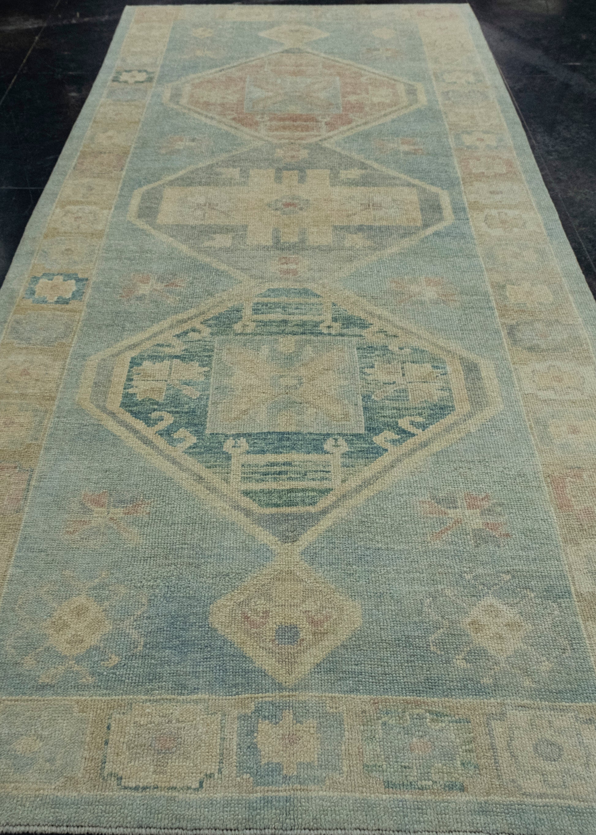 Turkish Oushak Rug 4'11" x 11'11" #18025
