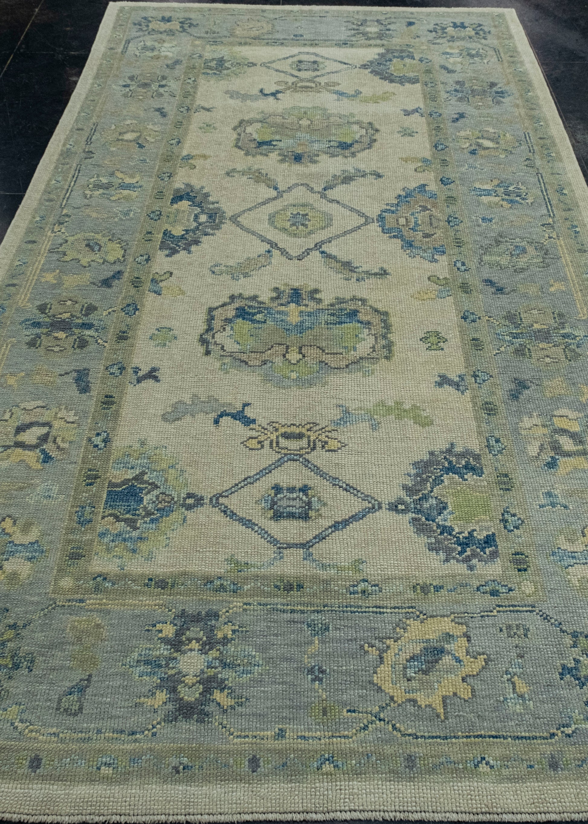 Turkish Oushak Rug 5'1" x 9'11" #18036