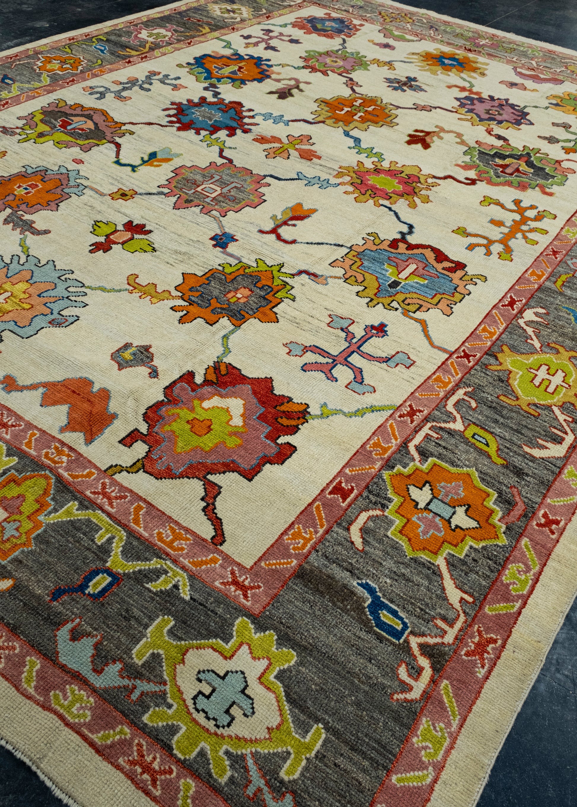 Handwoven Oushak Rug 11'5" x 14'8" #17850