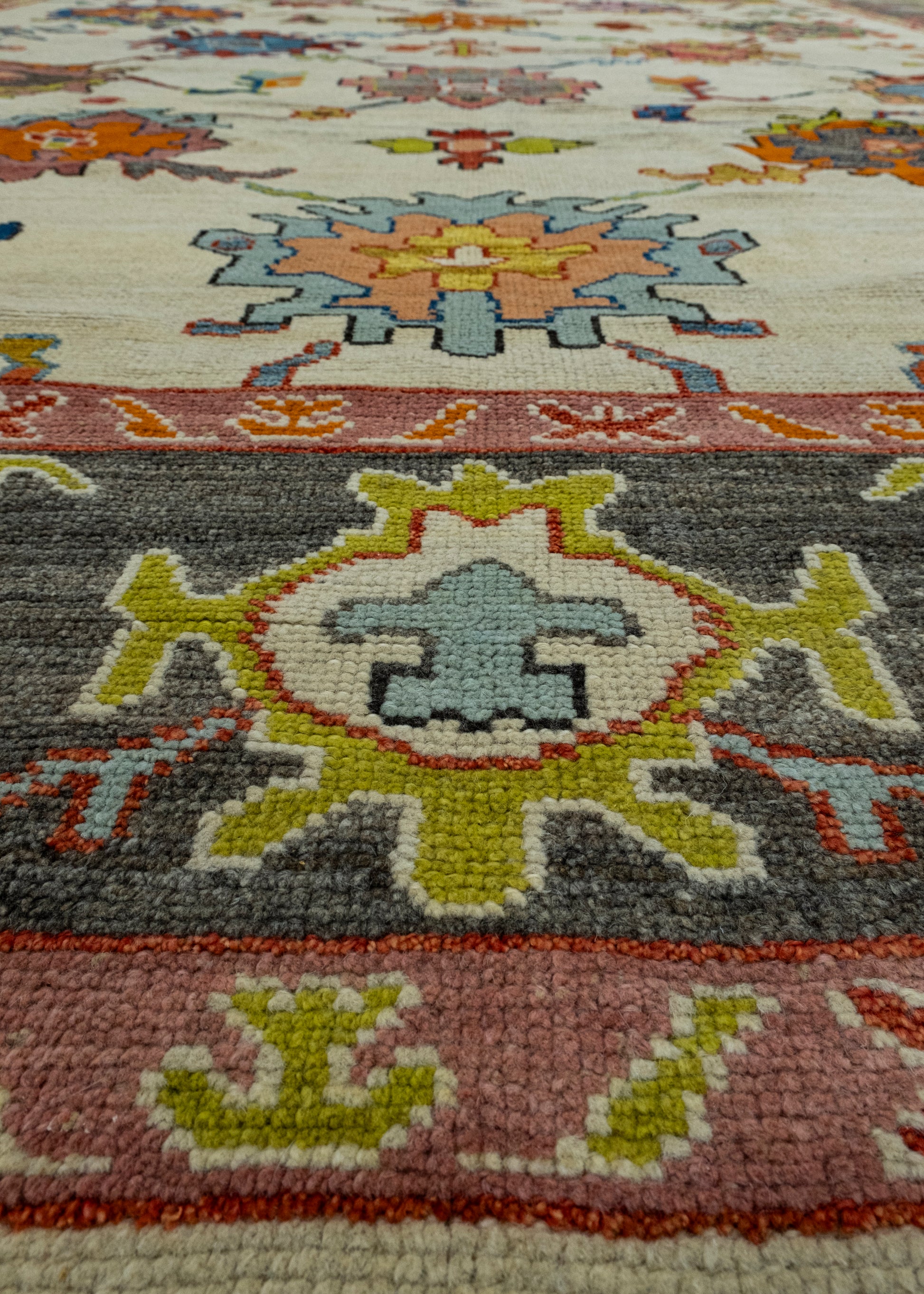 Handwoven Oushak Rug 11'5" x 14'8" #17850