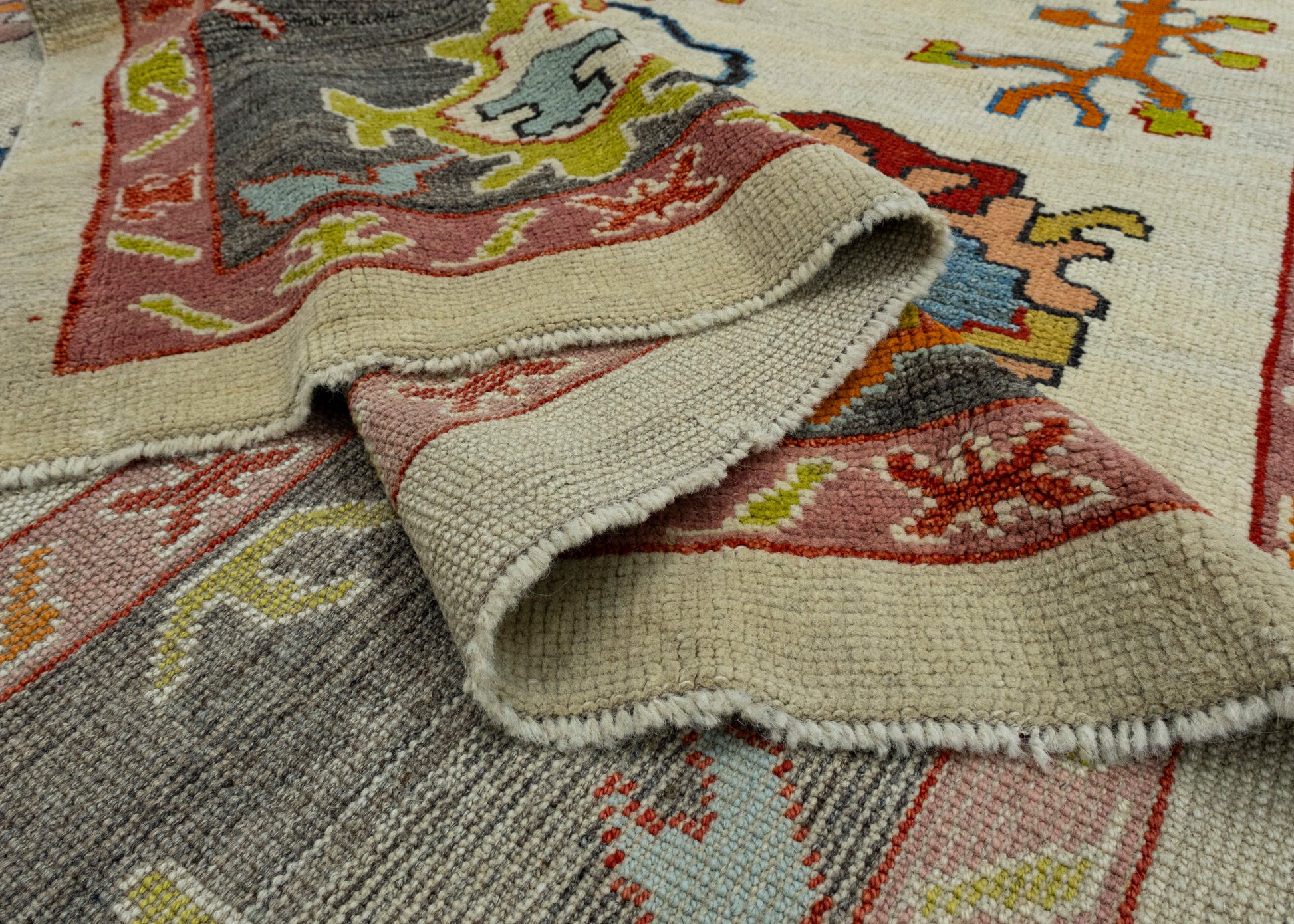 Handwoven Oushak Rug 11'5" x 14'8" #17850