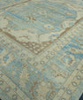 Turkish Antique Look Oushak Rug 12'8" x 15'2" #17999