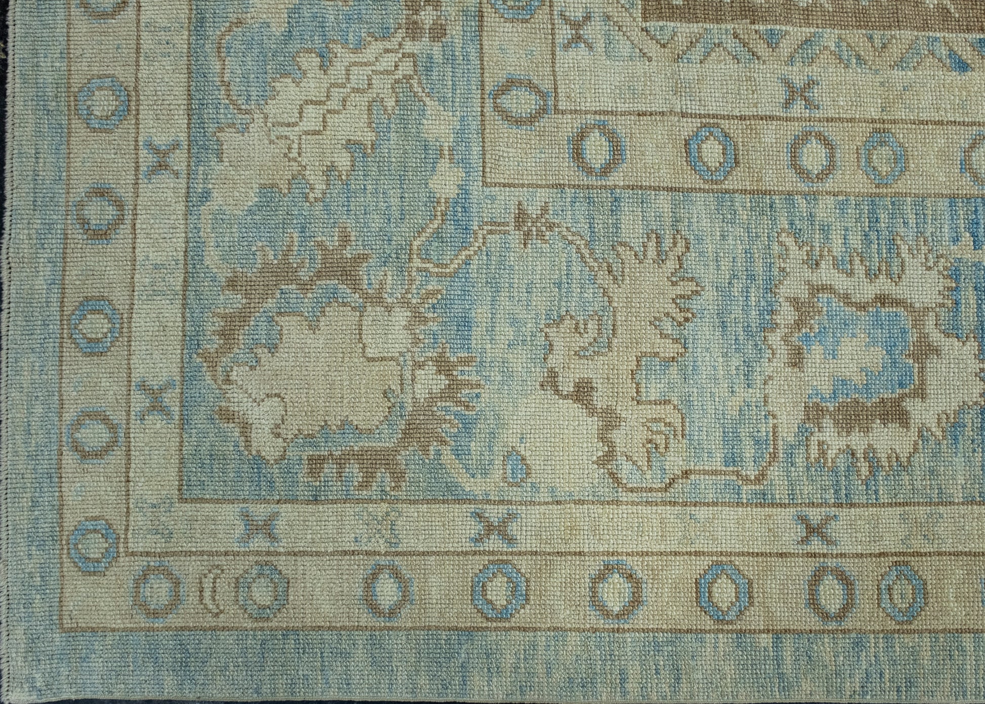 Turkish Antique Look Oushak Rug 12'8" x 15'2" #17999