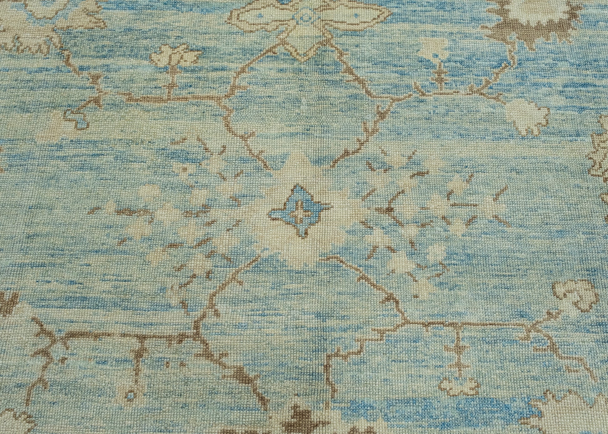 Turkish Antique Look Oushak Rug 12'8" x 15'2" #17999
