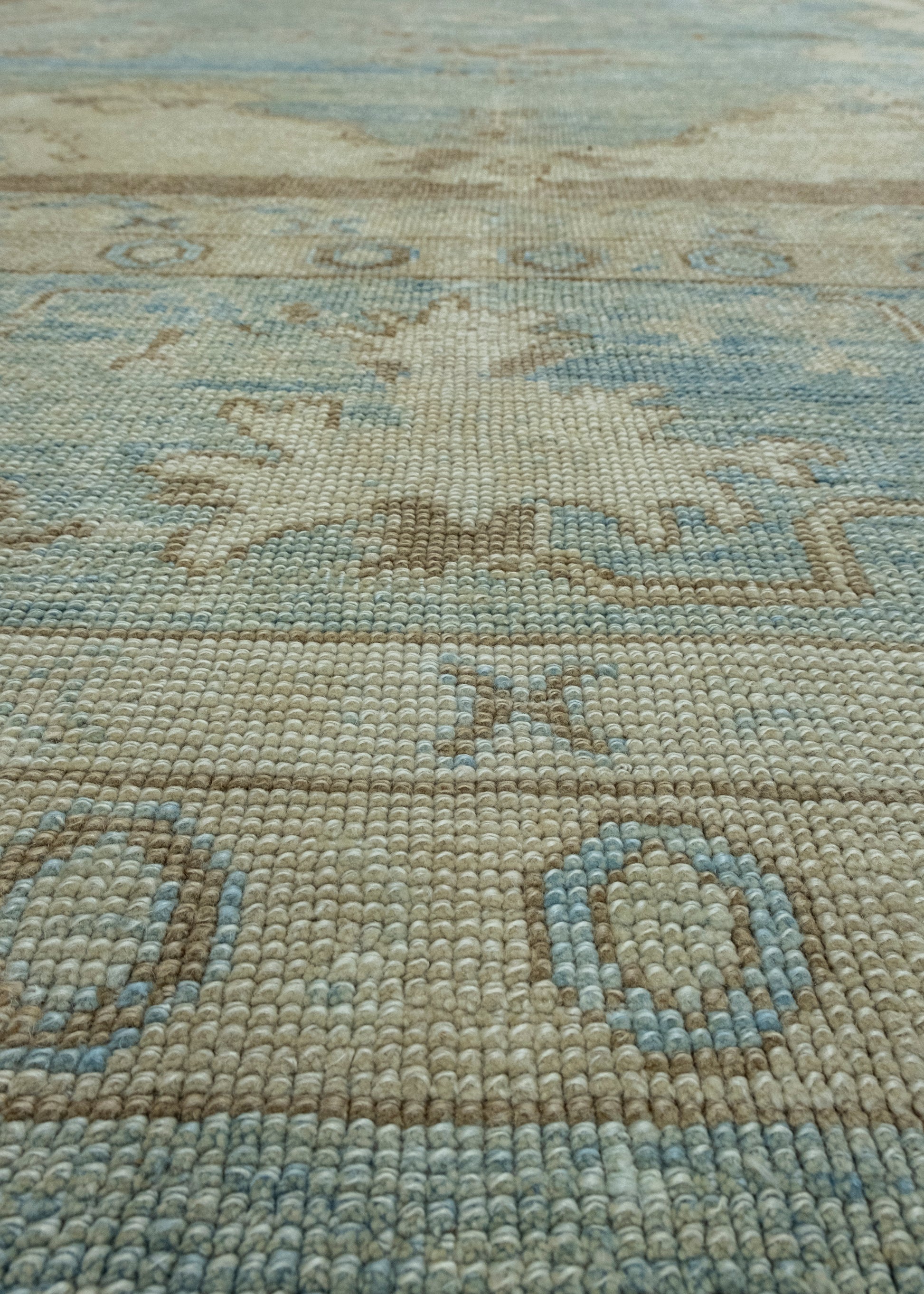 Turkish Antique Look Oushak Rug 12'8" x 15'2" #17999