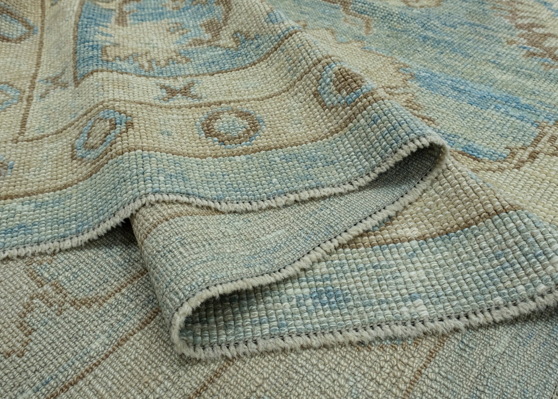 Turkish Antique Look Oushak Rug 12'8" x 15'2" #17999