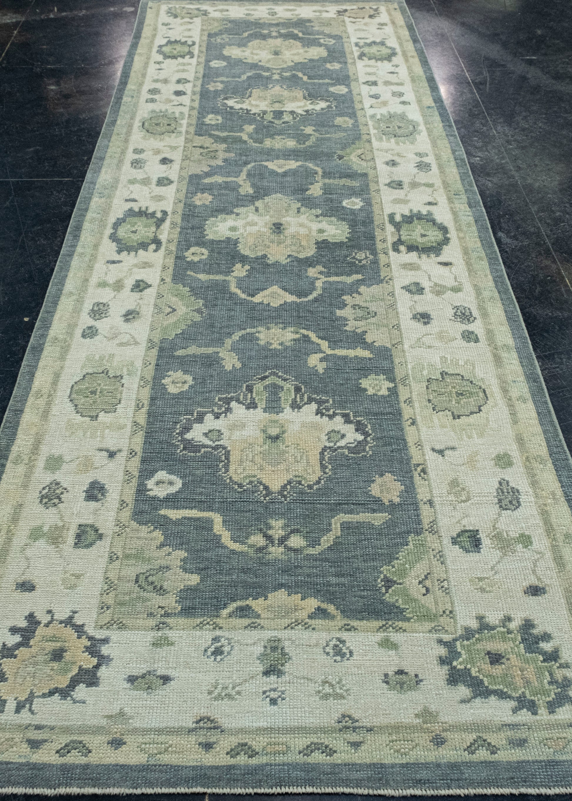 Turkish Oushak Rug 4' x 11'11" #18096