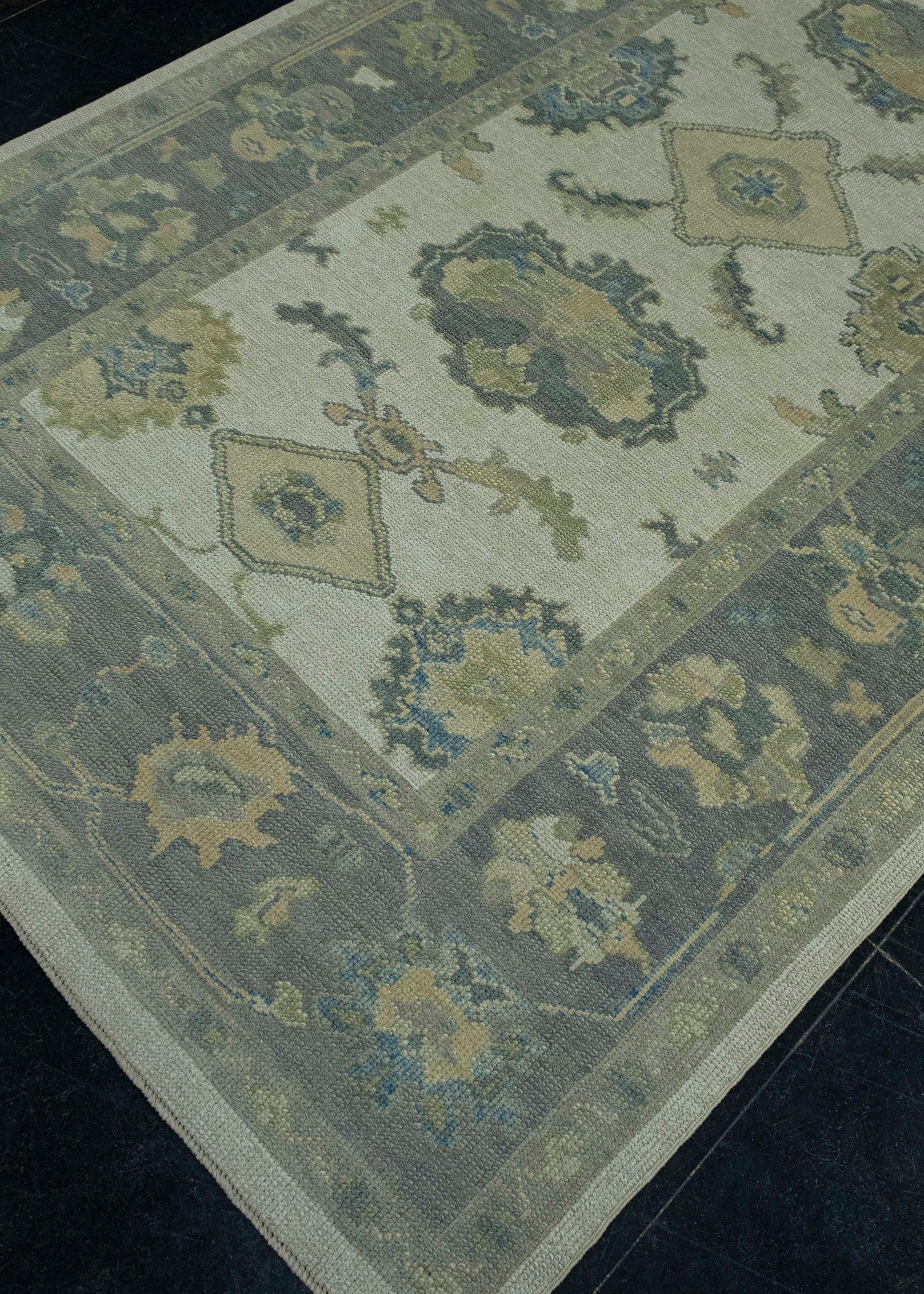 Turkish Oushak Rug 5'2" x 8'11" #18094