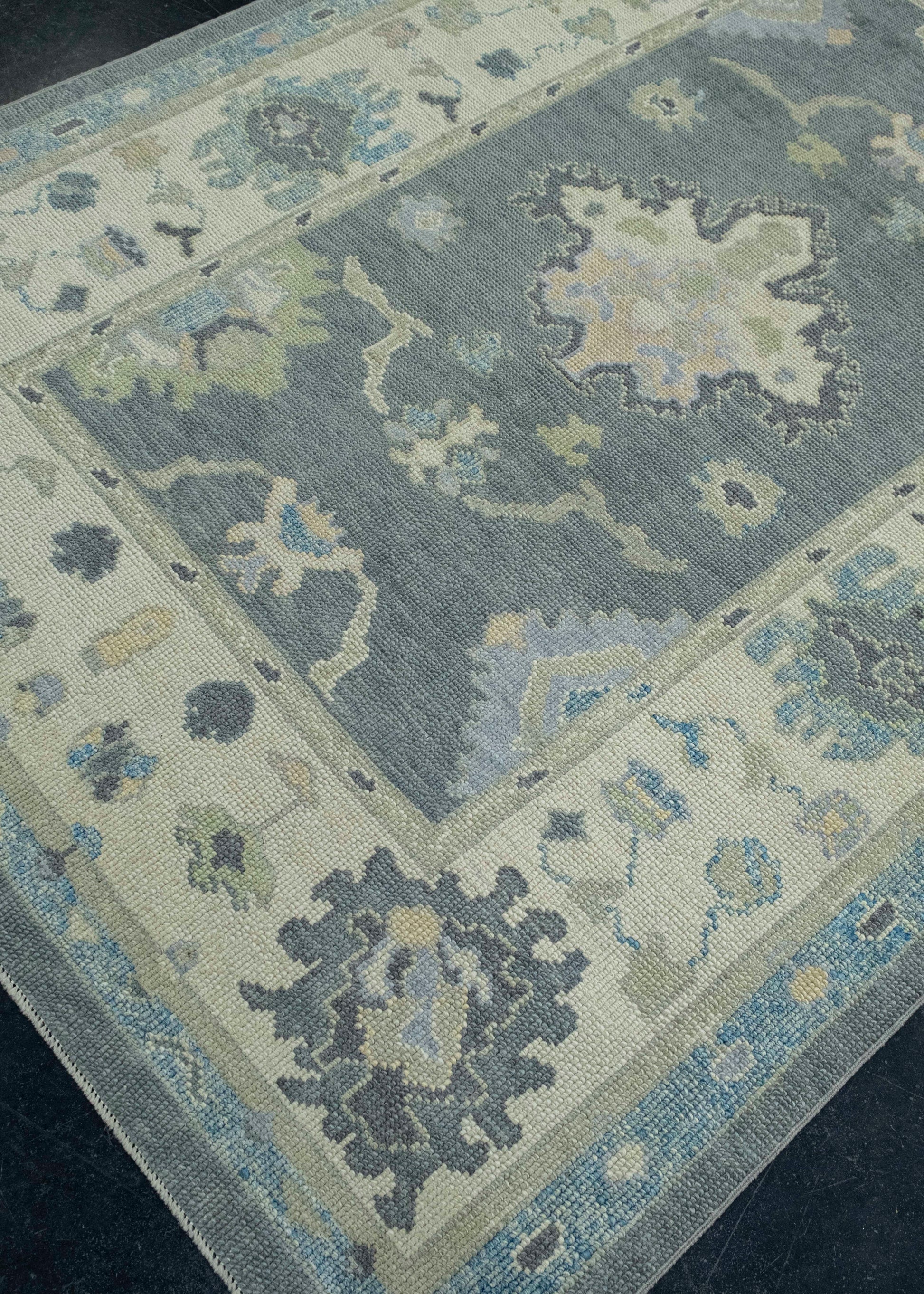 Turkish Oushak Rug 5'2" x 11'7" #18098