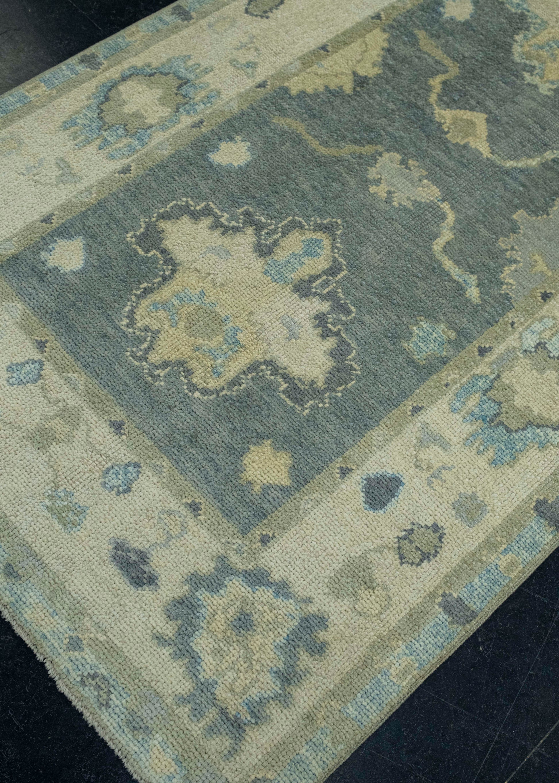Turkish Oushak Rug 3'11" x 10' #18035