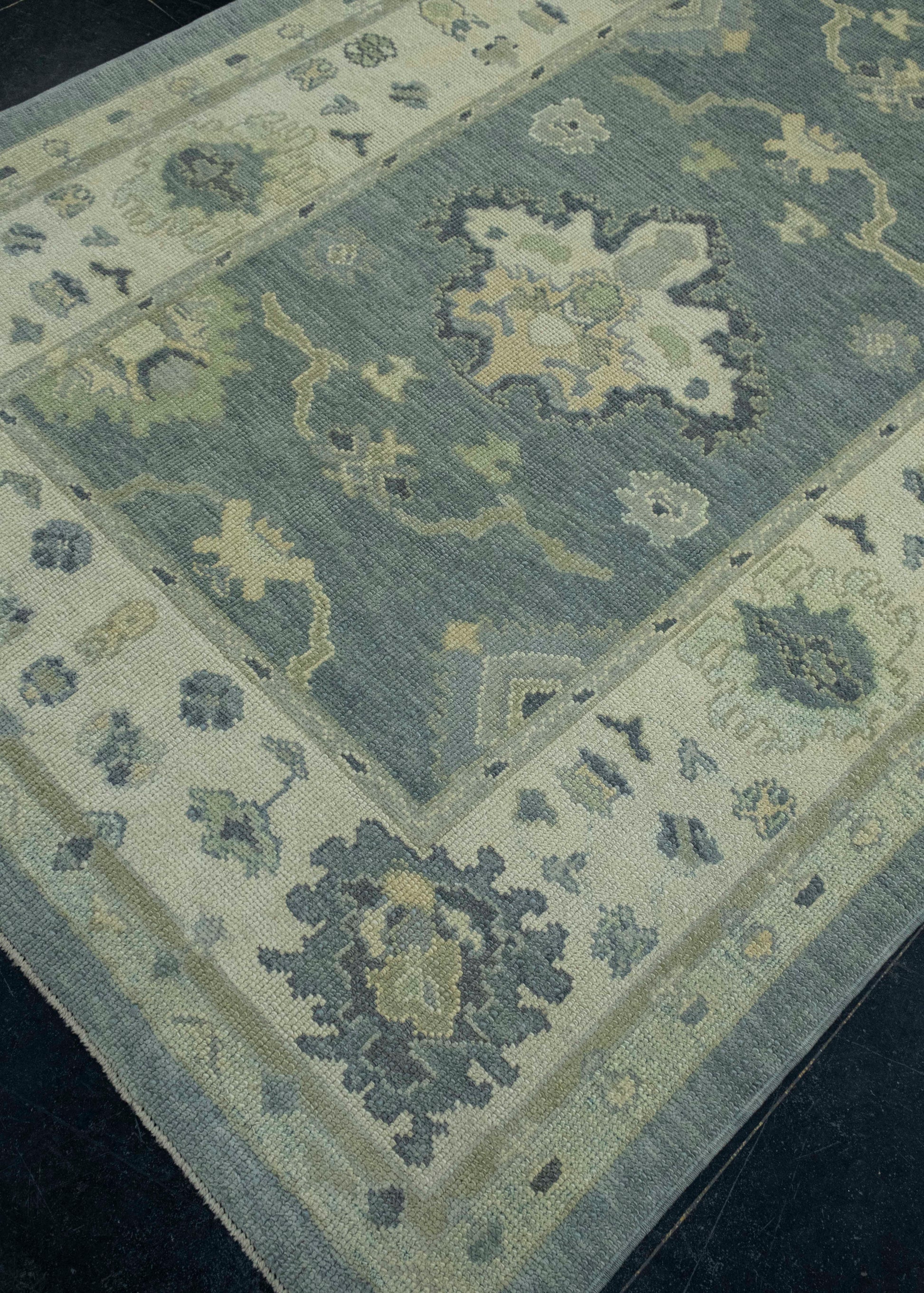 Turkish Oushak Rug 5'4" x 11'6" #18064