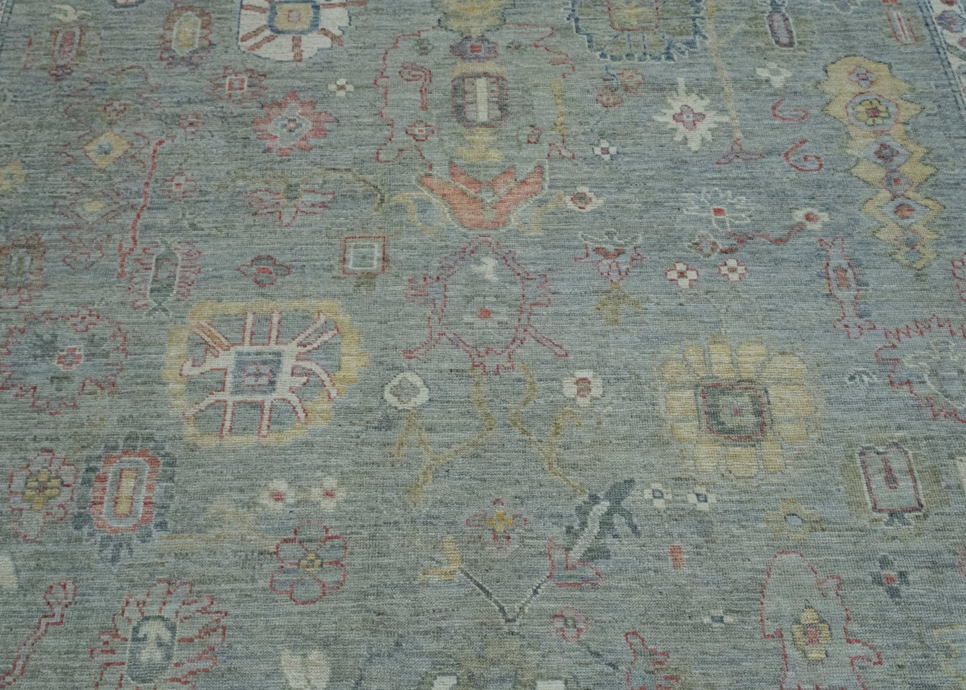 Handwoven Oushak Rug 10'4" x 13'11" #17409
