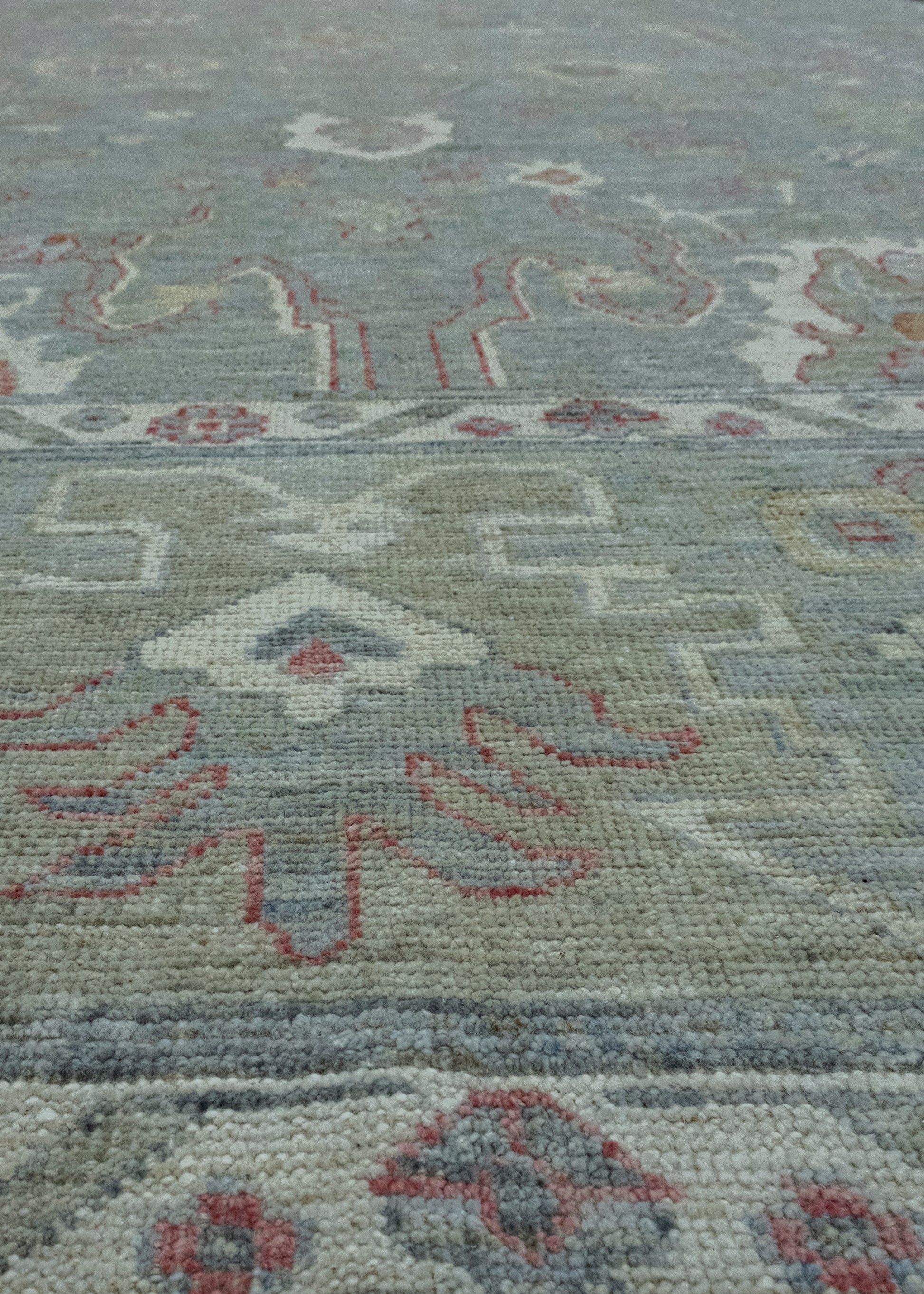 Handwoven Oushak Rug 10'4" x 13'11" #17409