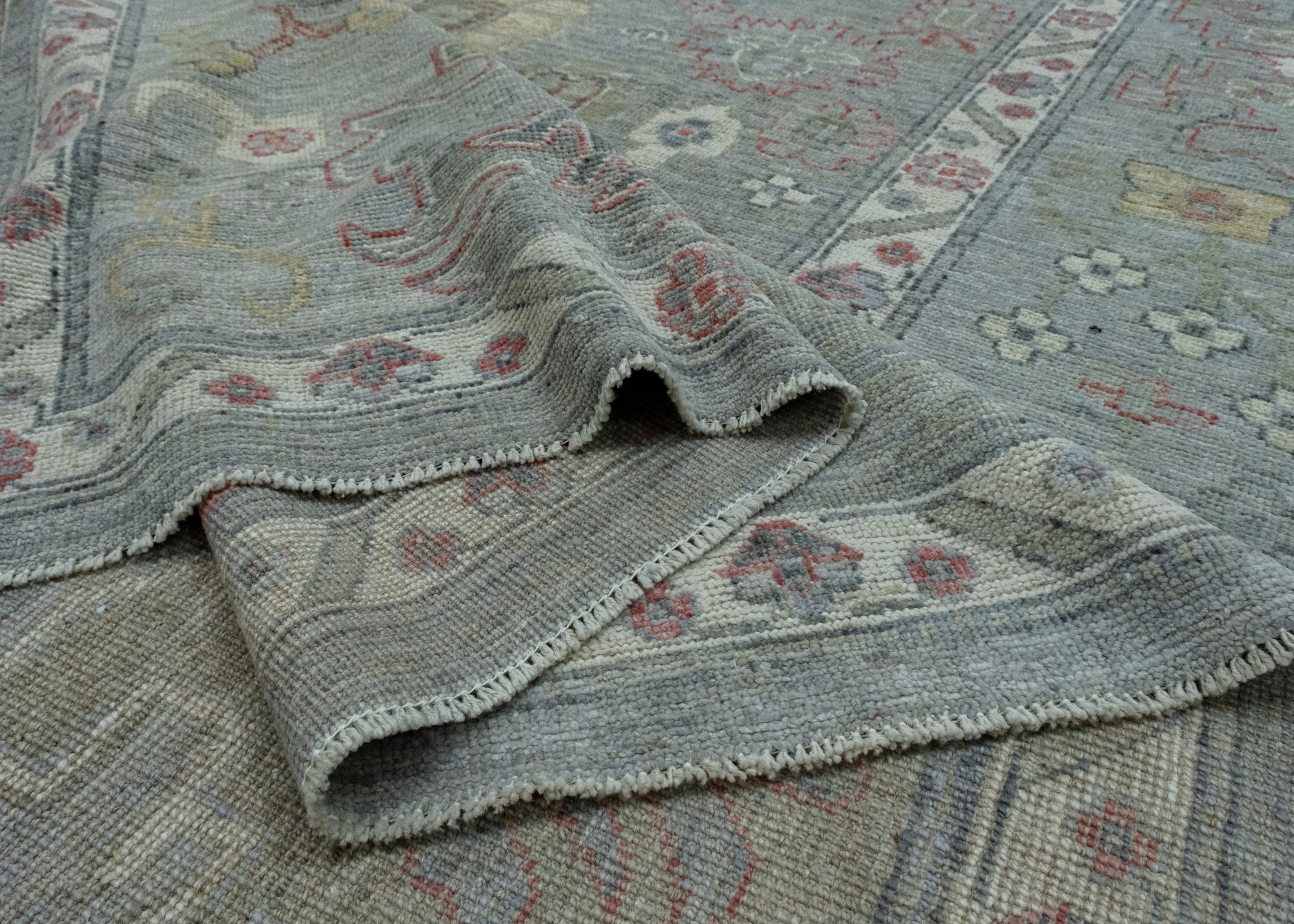 Handwoven Oushak Rug 10'4" x 13'11" #17409