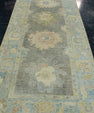 Turkish Oushak Rug 3'11" x 9'5" #18038