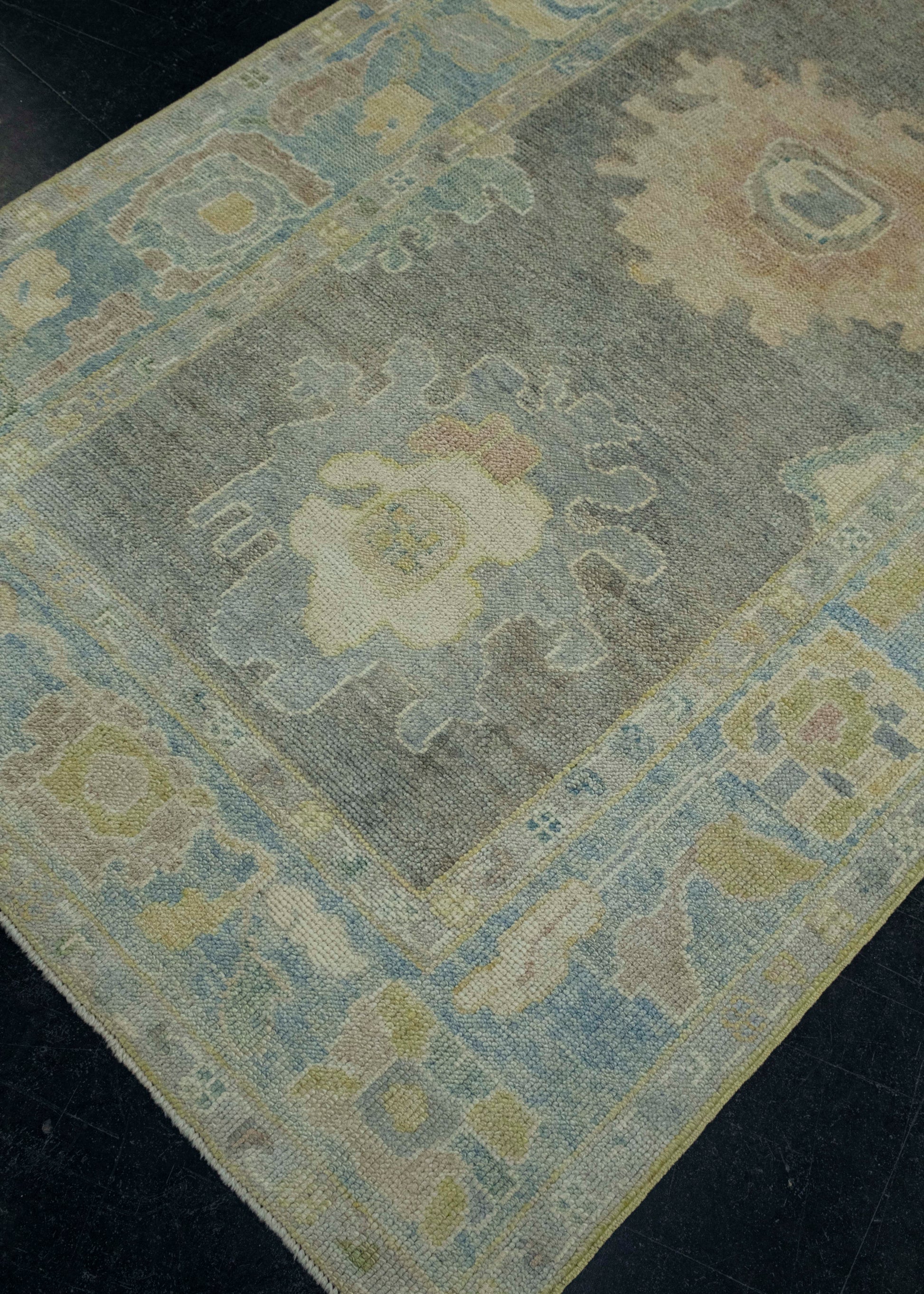 Turkish Oushak Rug 3'11" x 9'5" #18038