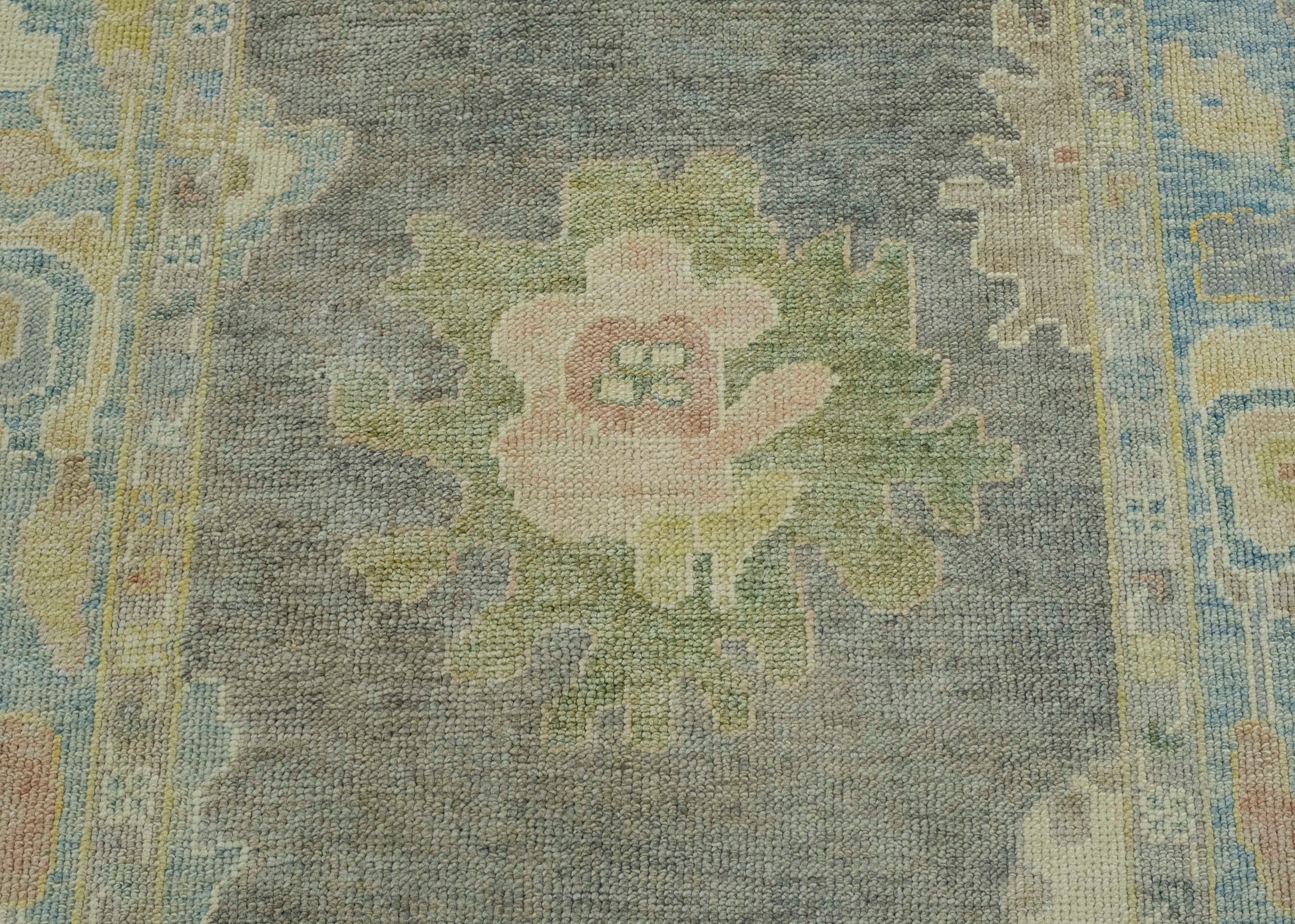 Turkish Oushak Rug 3'11" x 9'5" #18038