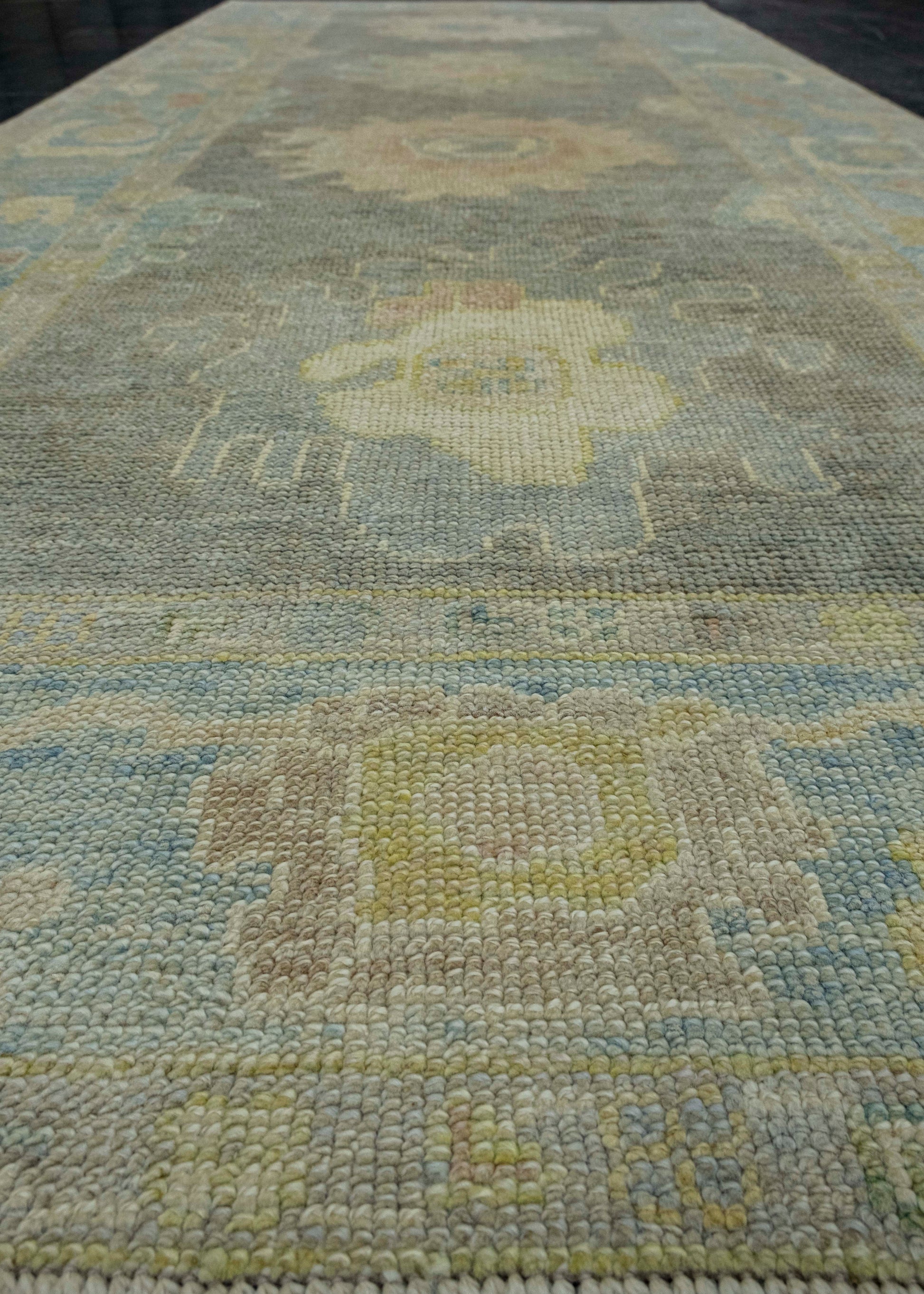 Turkish Oushak Rug 3'11" x 9'5" #18038