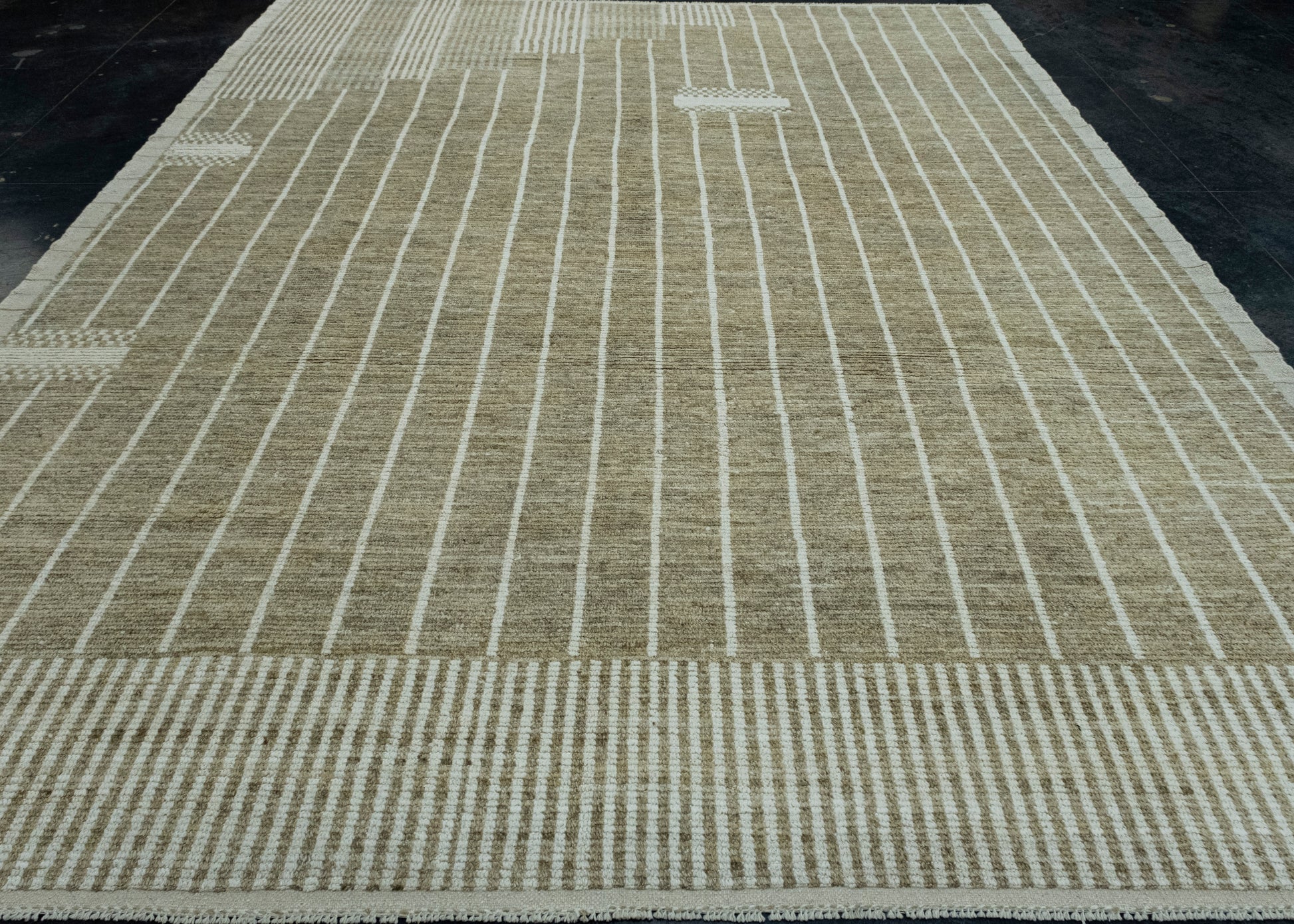 Hand Knotted Modern Rug 10' x 12'8" #17447