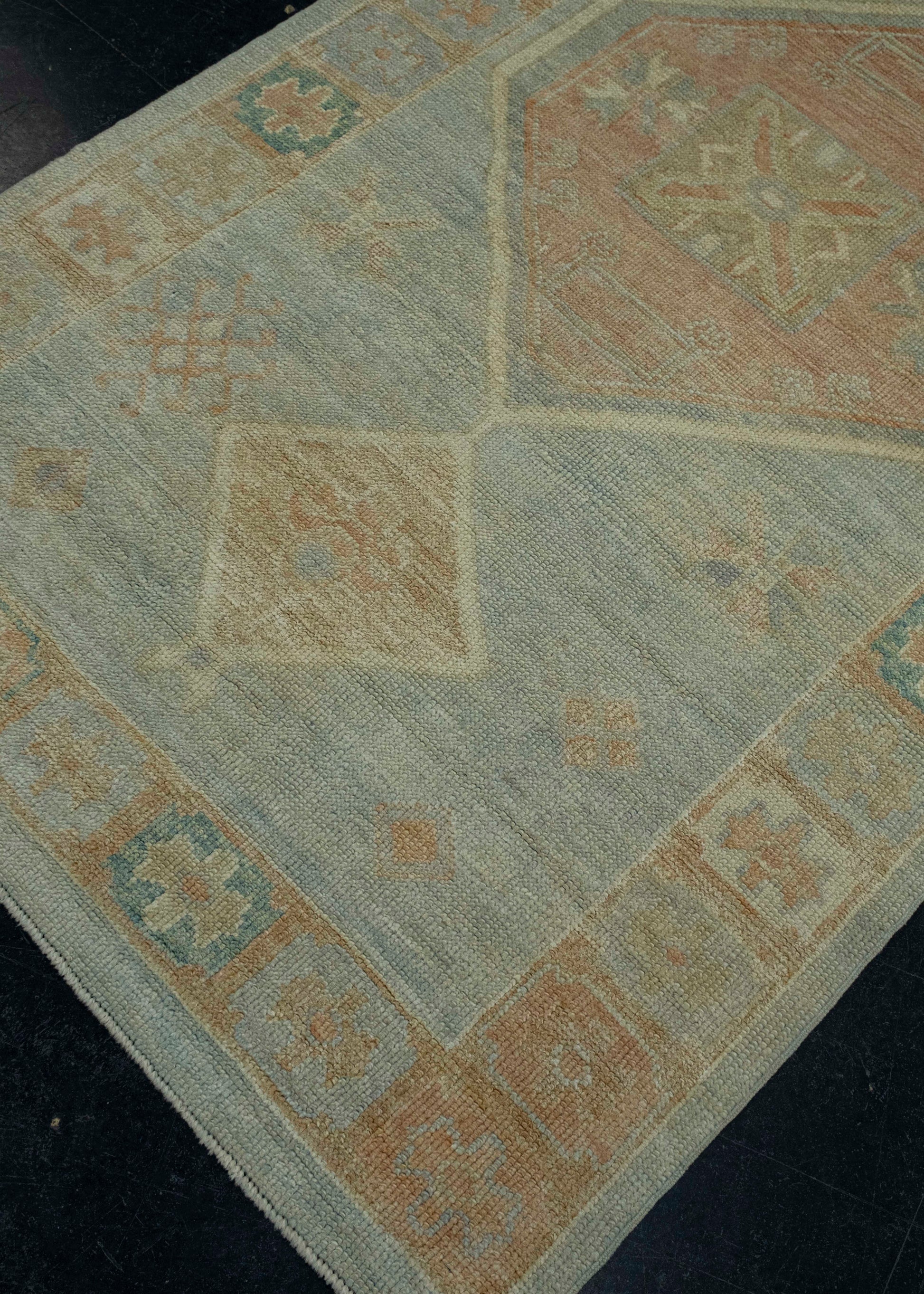 Turkish Oushak Rug 3'11" x 10' #18056