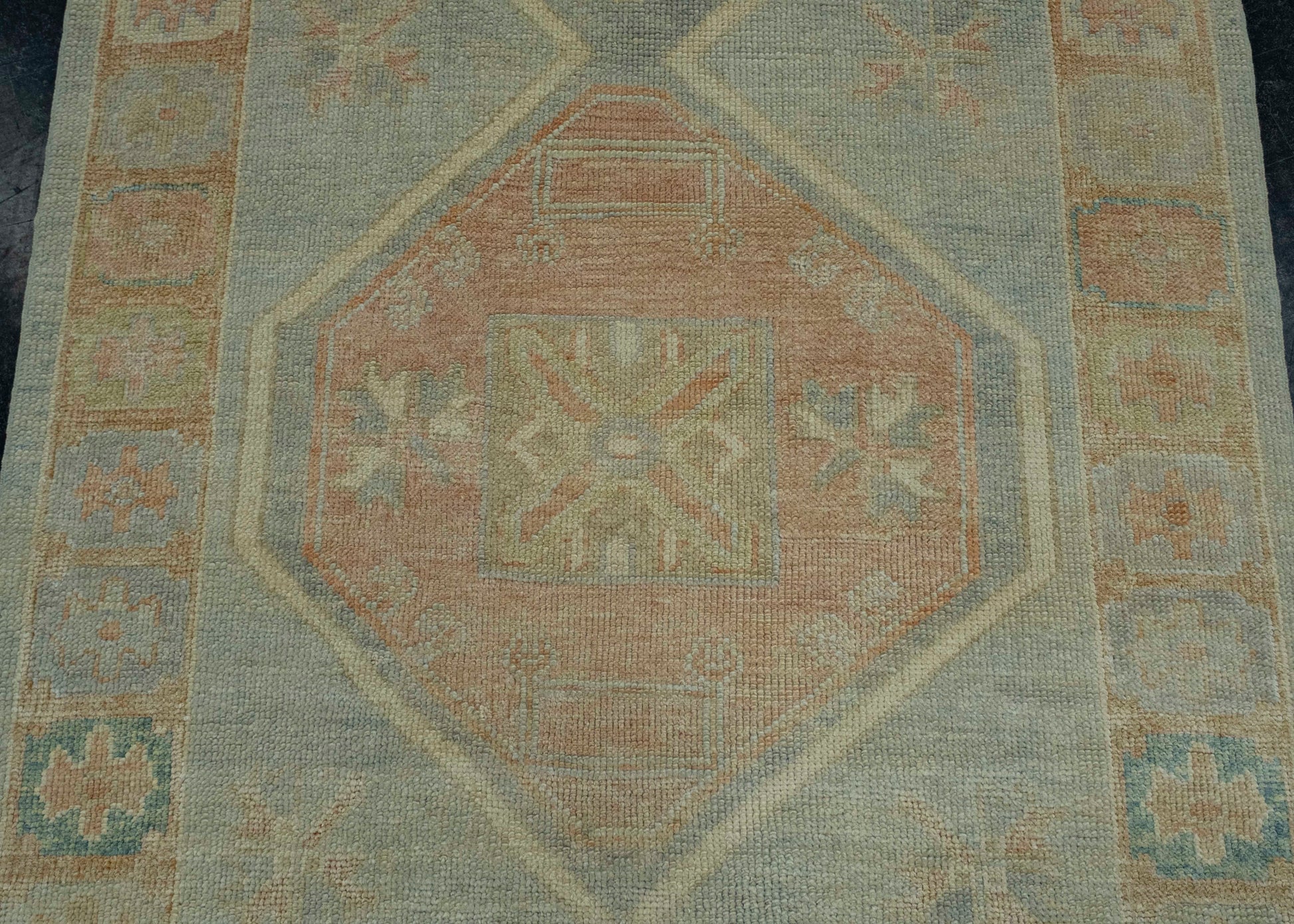 Turkish Oushak Rug 3'11" x 10' #18056