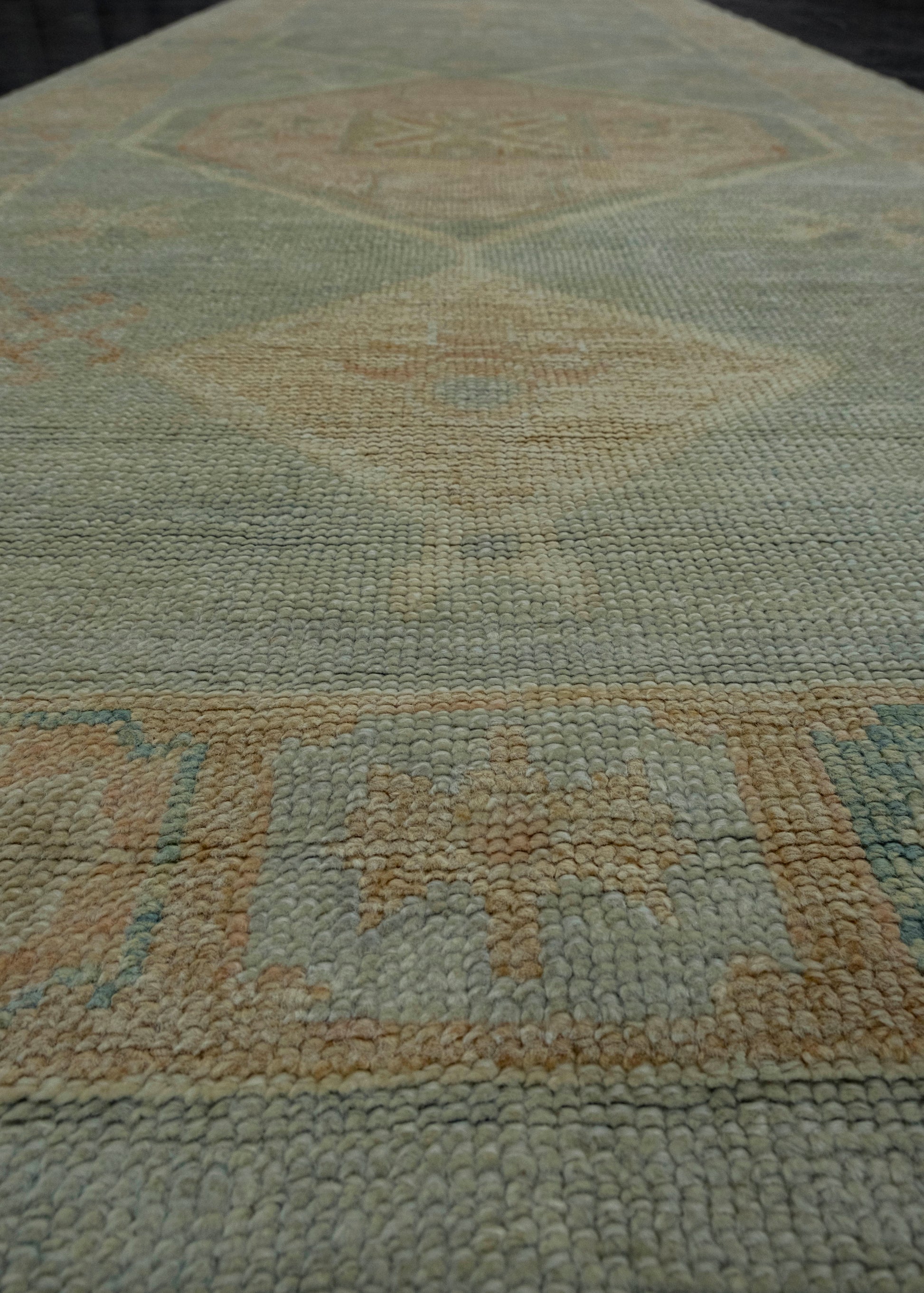 Turkish Oushak Rug 3'11" x 10' #18056