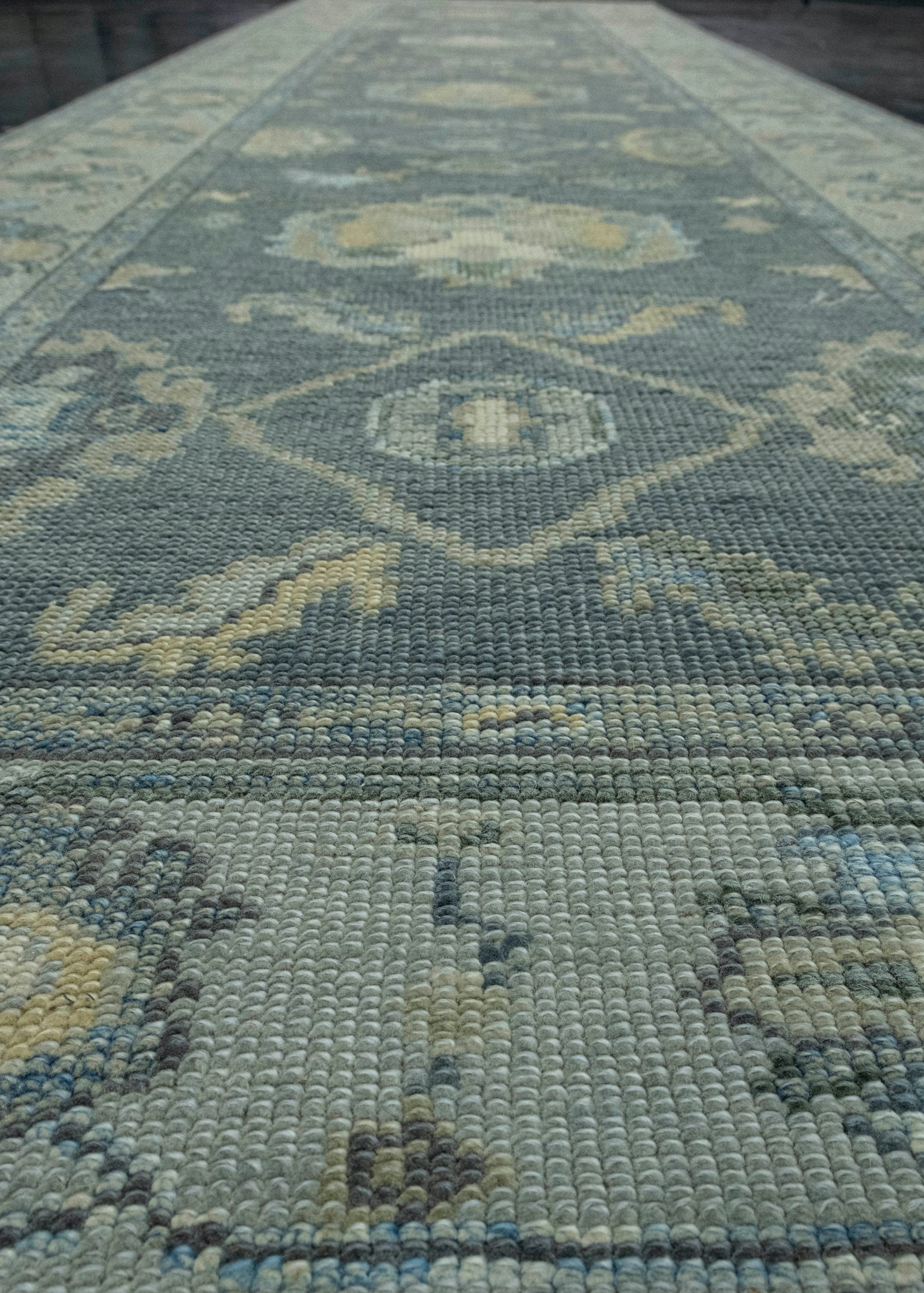 Turkish Oushak Rug 3'10" x 13'10" #18131
