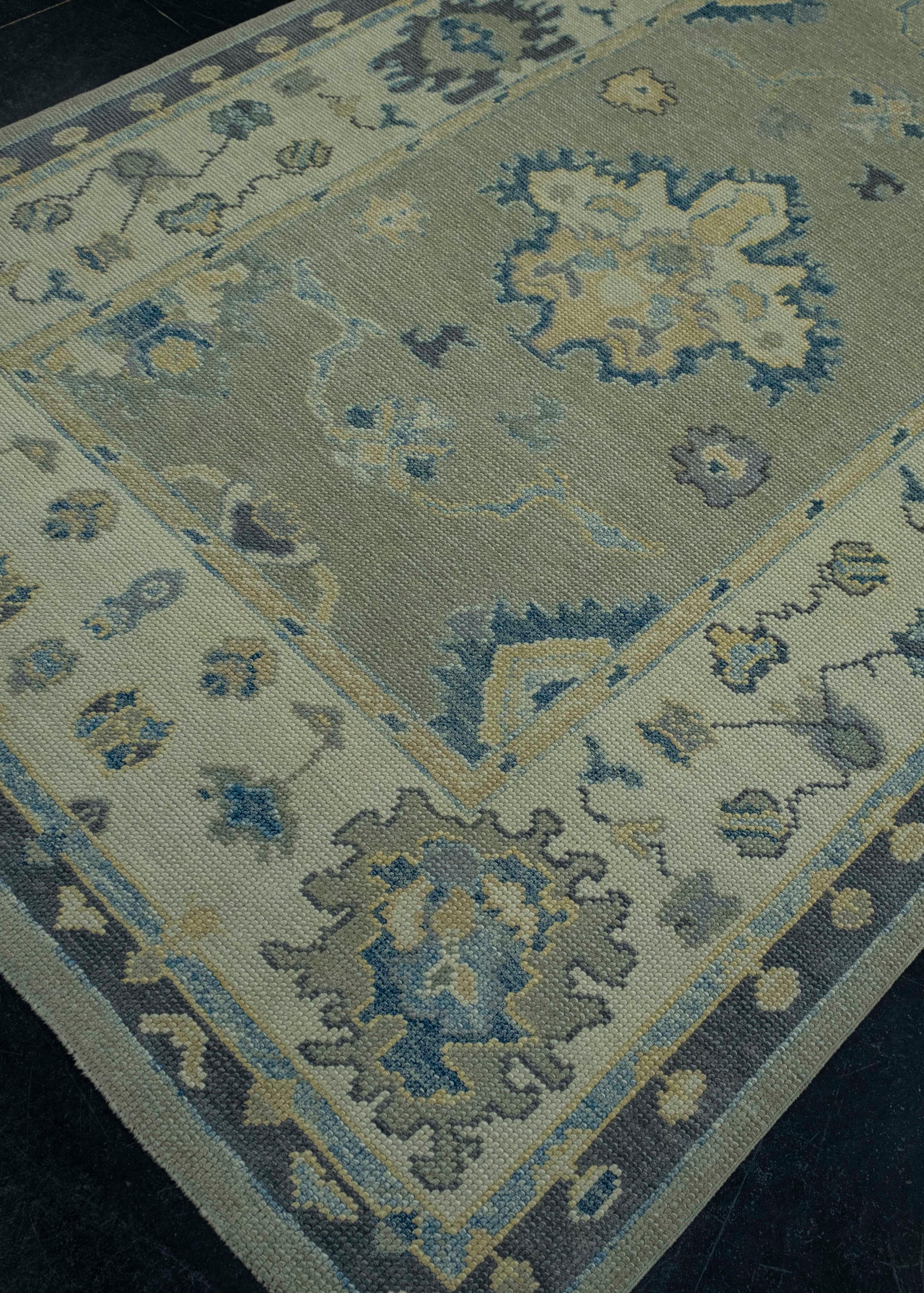 Turkish Oushak Rug 5'5" x 12'2" #18044