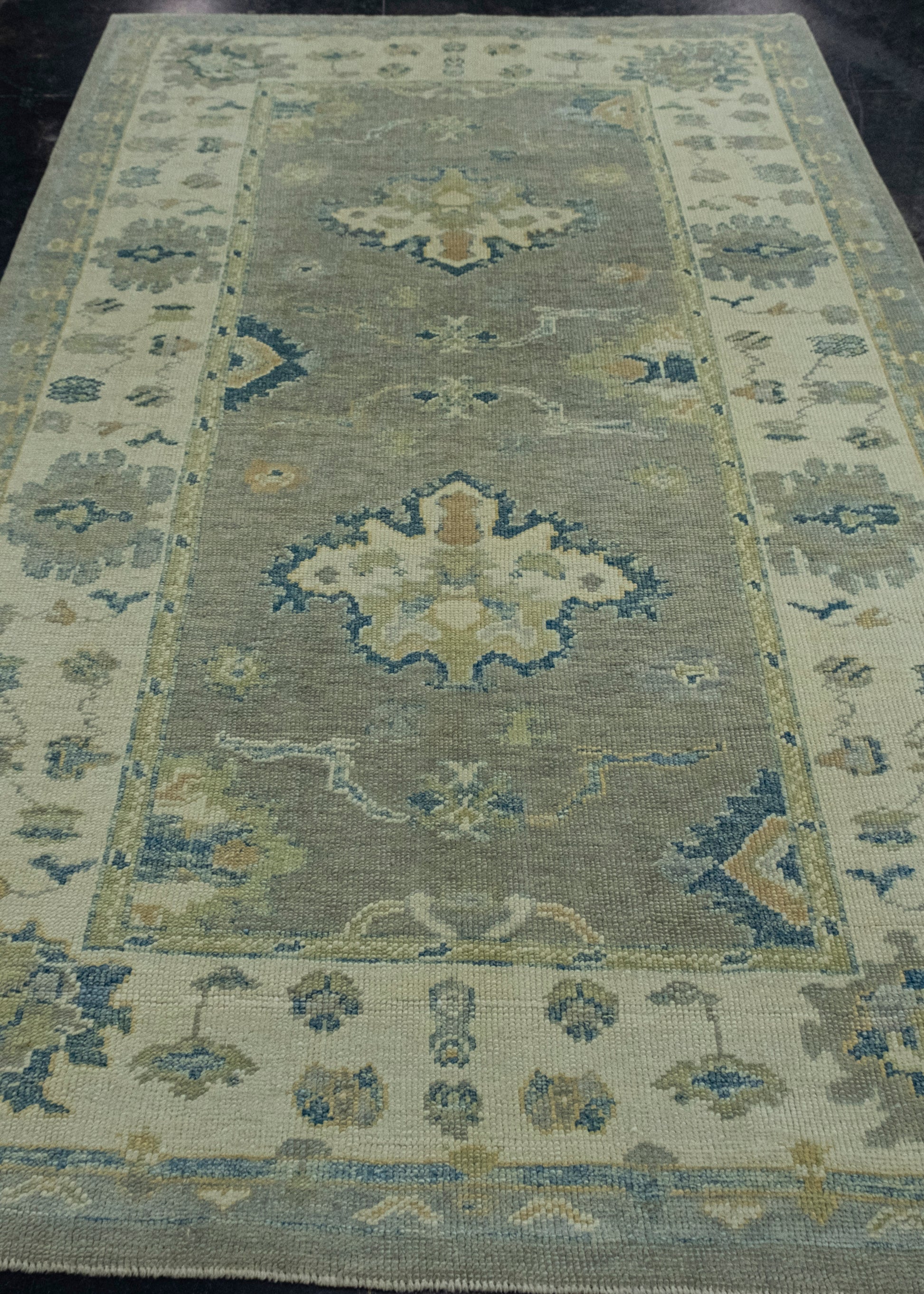 Turkish Oushak Rug 5'3" x 9'4" #18020