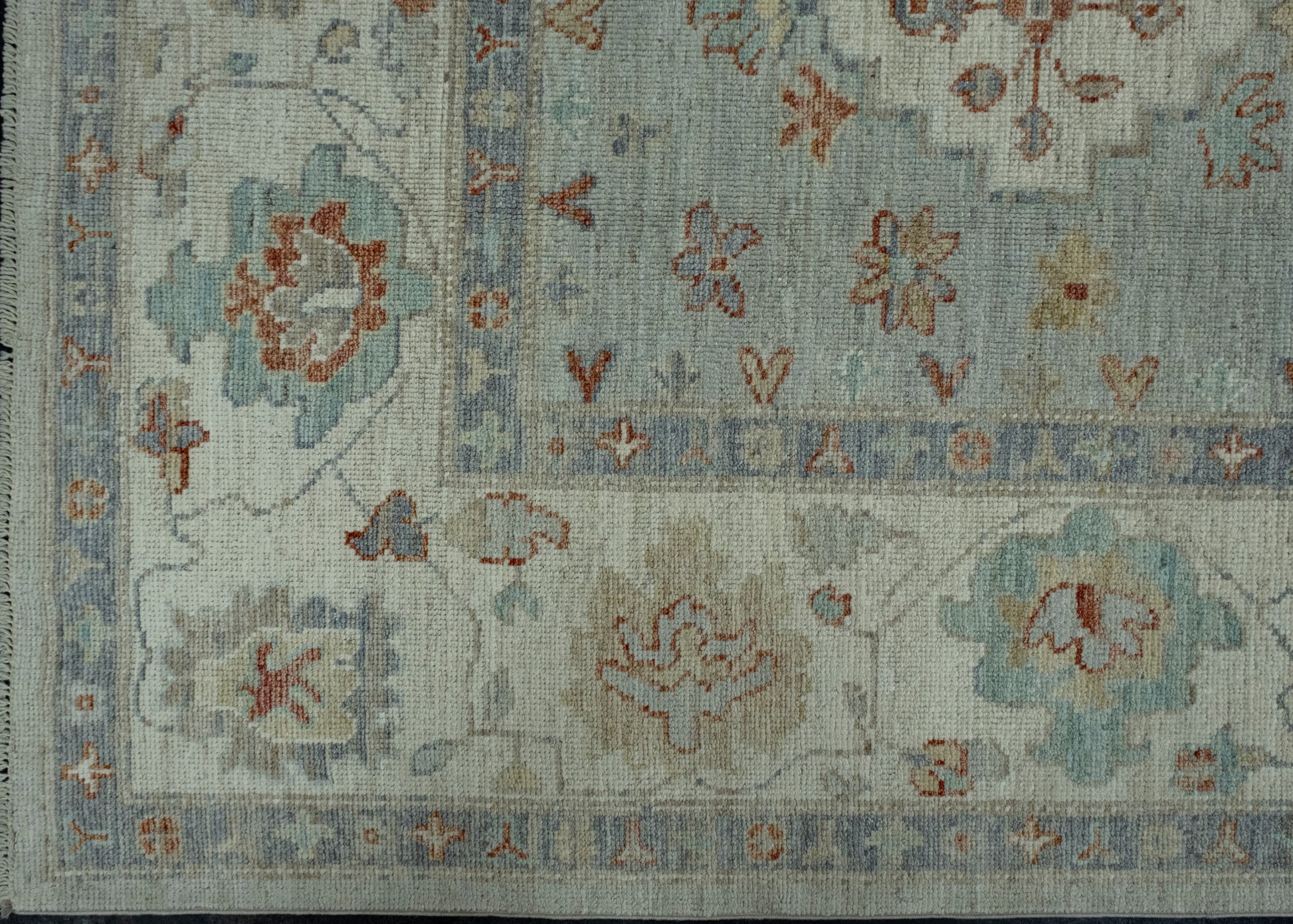 Handwoven Oushak Rug 9' x 11'10" #17410