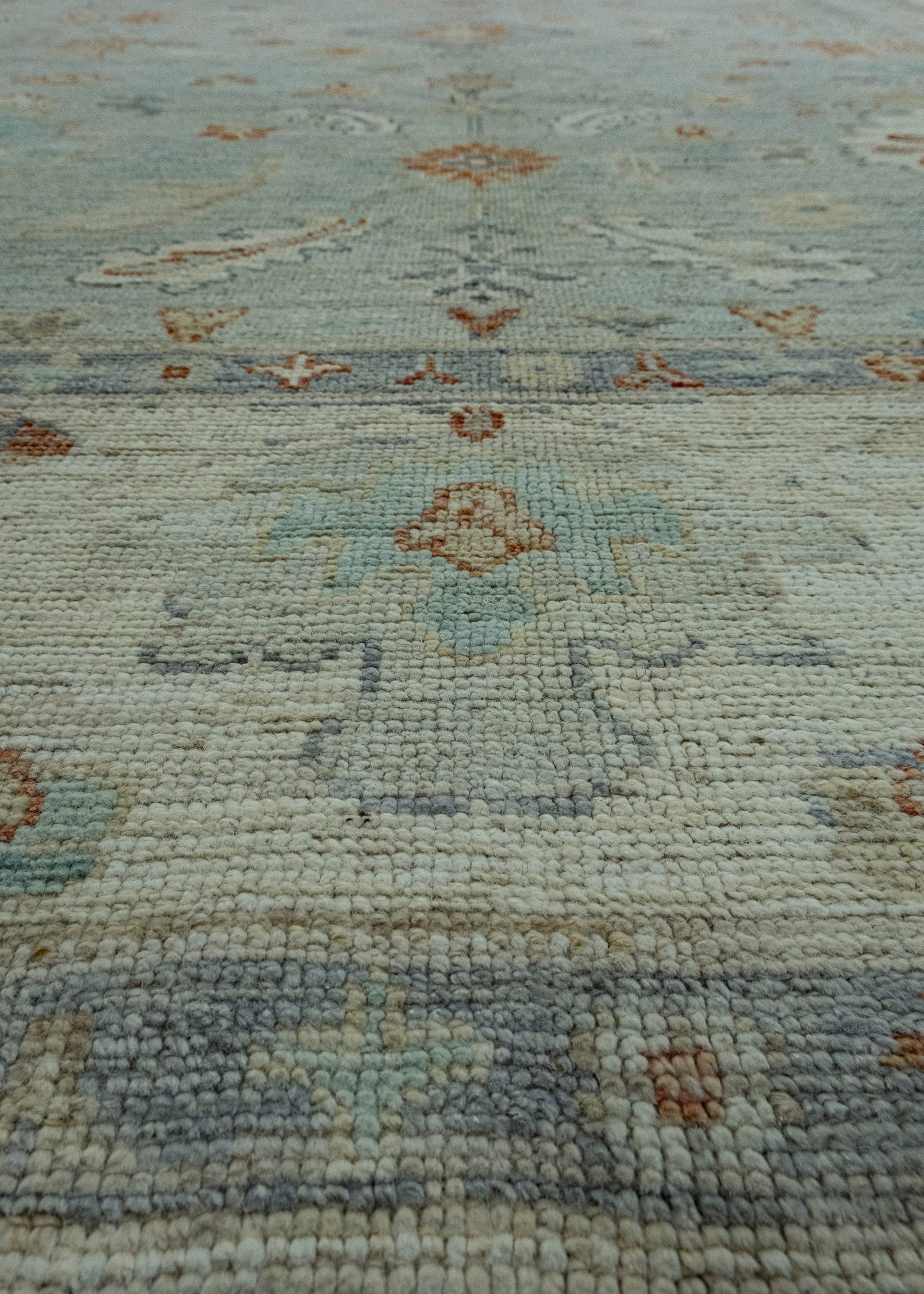 Handwoven Oushak Rug 9' x 11'10" #17410