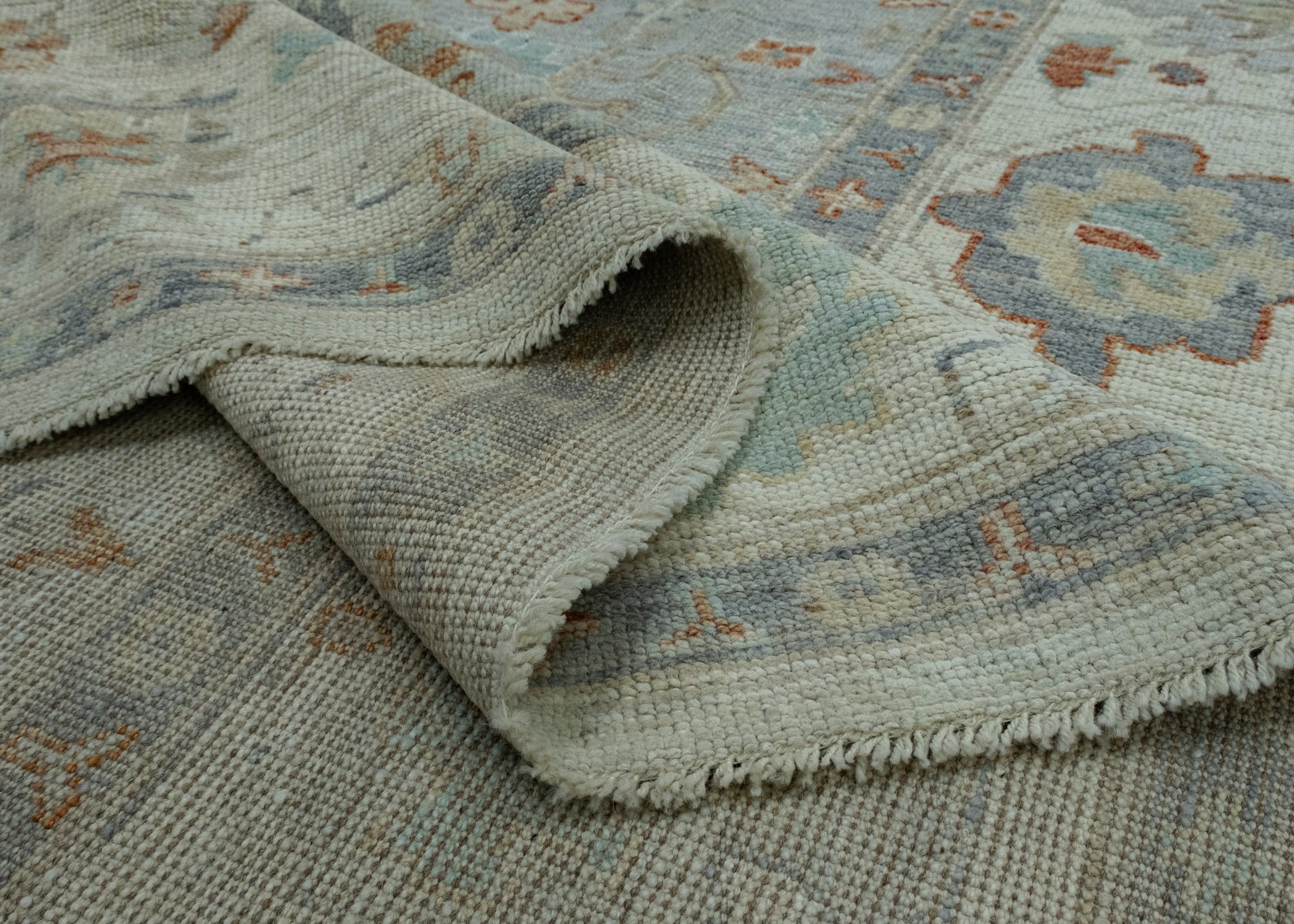 Handwoven Oushak Rug 9' x 11'10" #17410