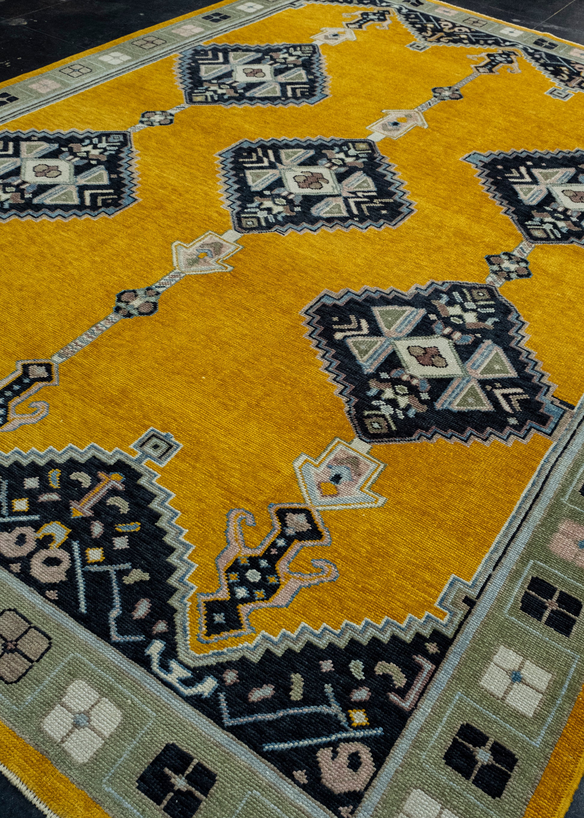 Handwoven Oushak Rug 9'1" x 12'5" #17429