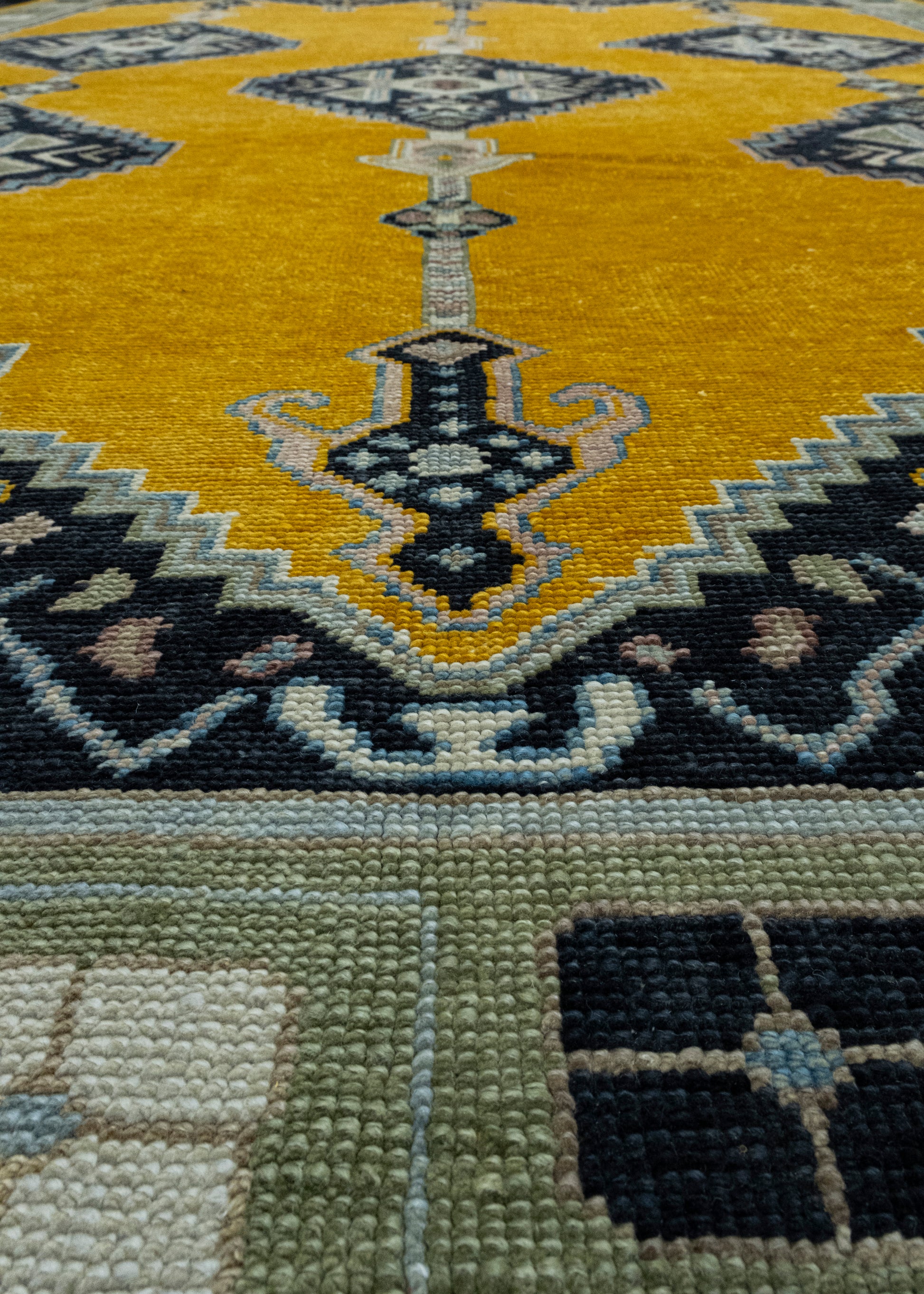 Handwoven Oushak Rug 9'1" x 12'5" #17429