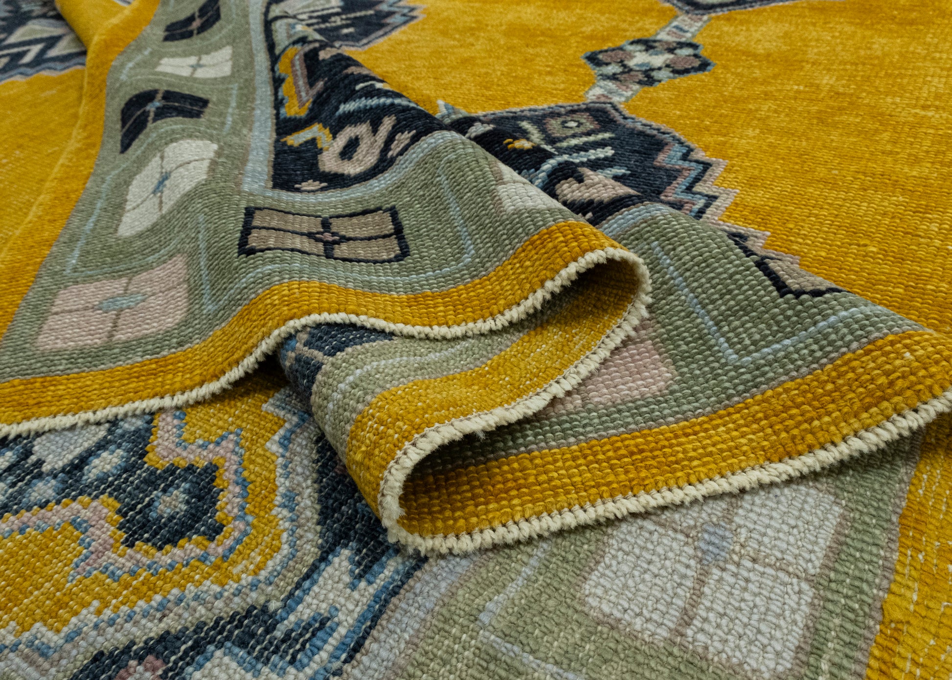 Handwoven Oushak Rug 9'1" x 12'5" #17429