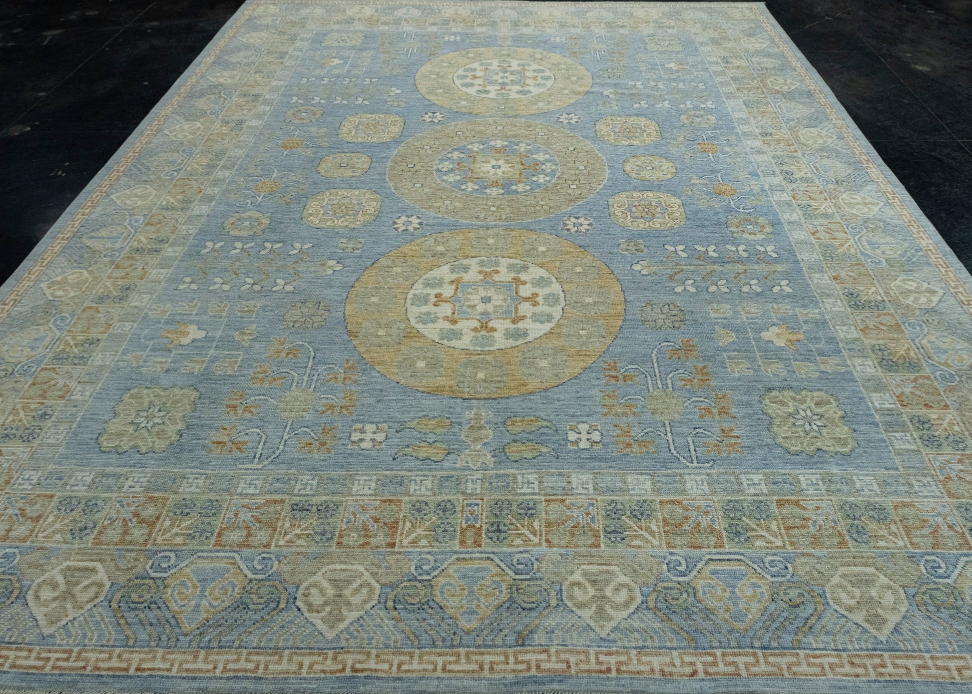 Handwoven Oushak Rug 9'2" x 12'2" #17430