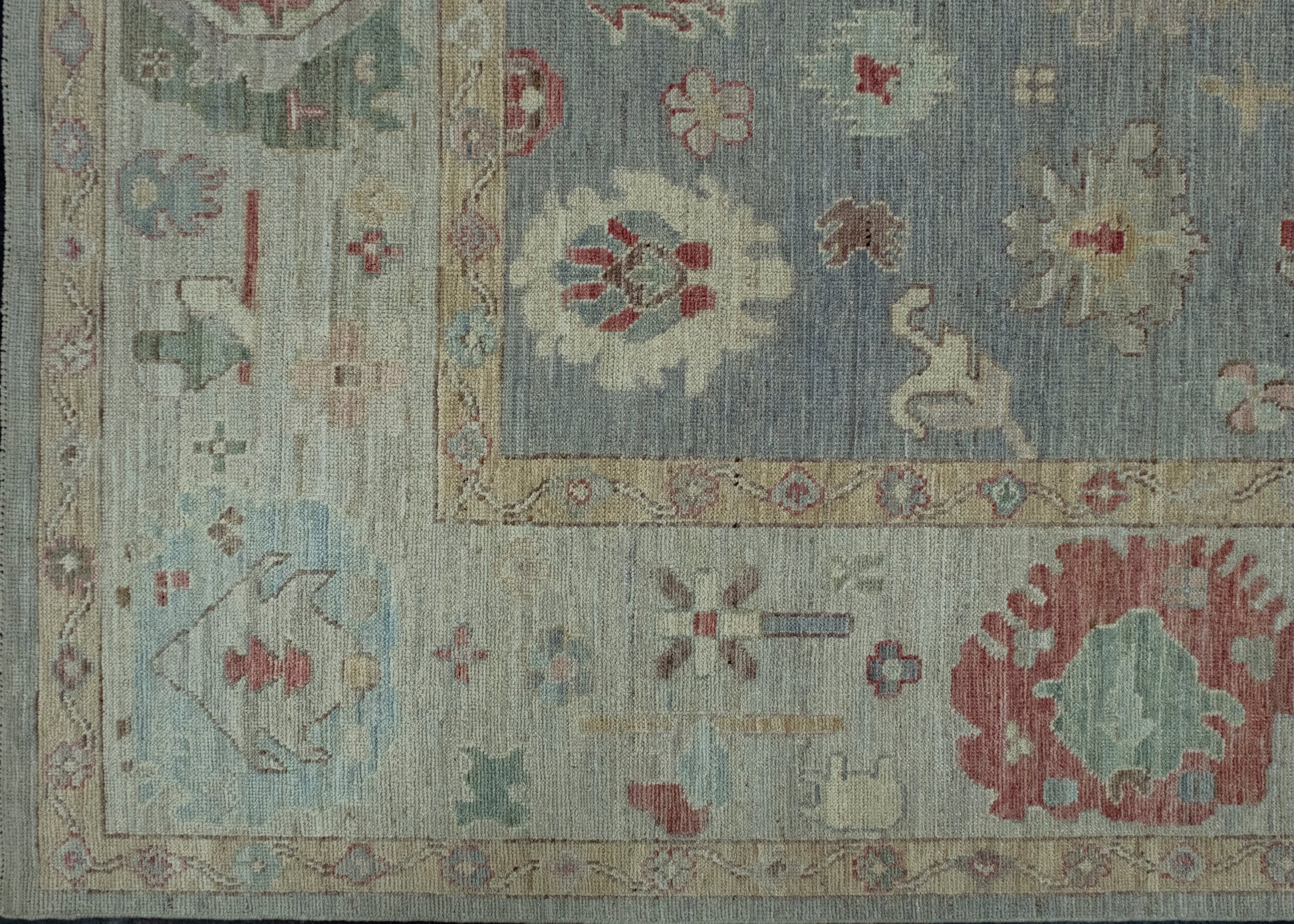 Handwoven Oushak Rug 8'10" x 12' #17431