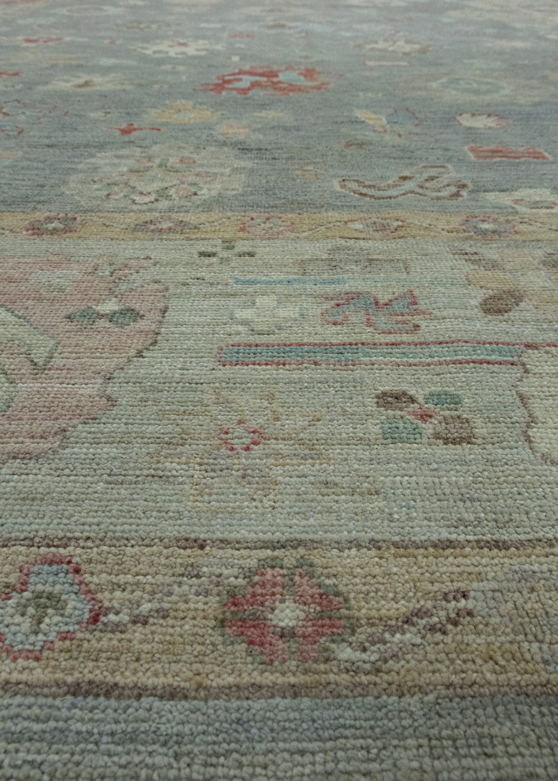 Handwoven Oushak Rug 8'10" x 12' #17431