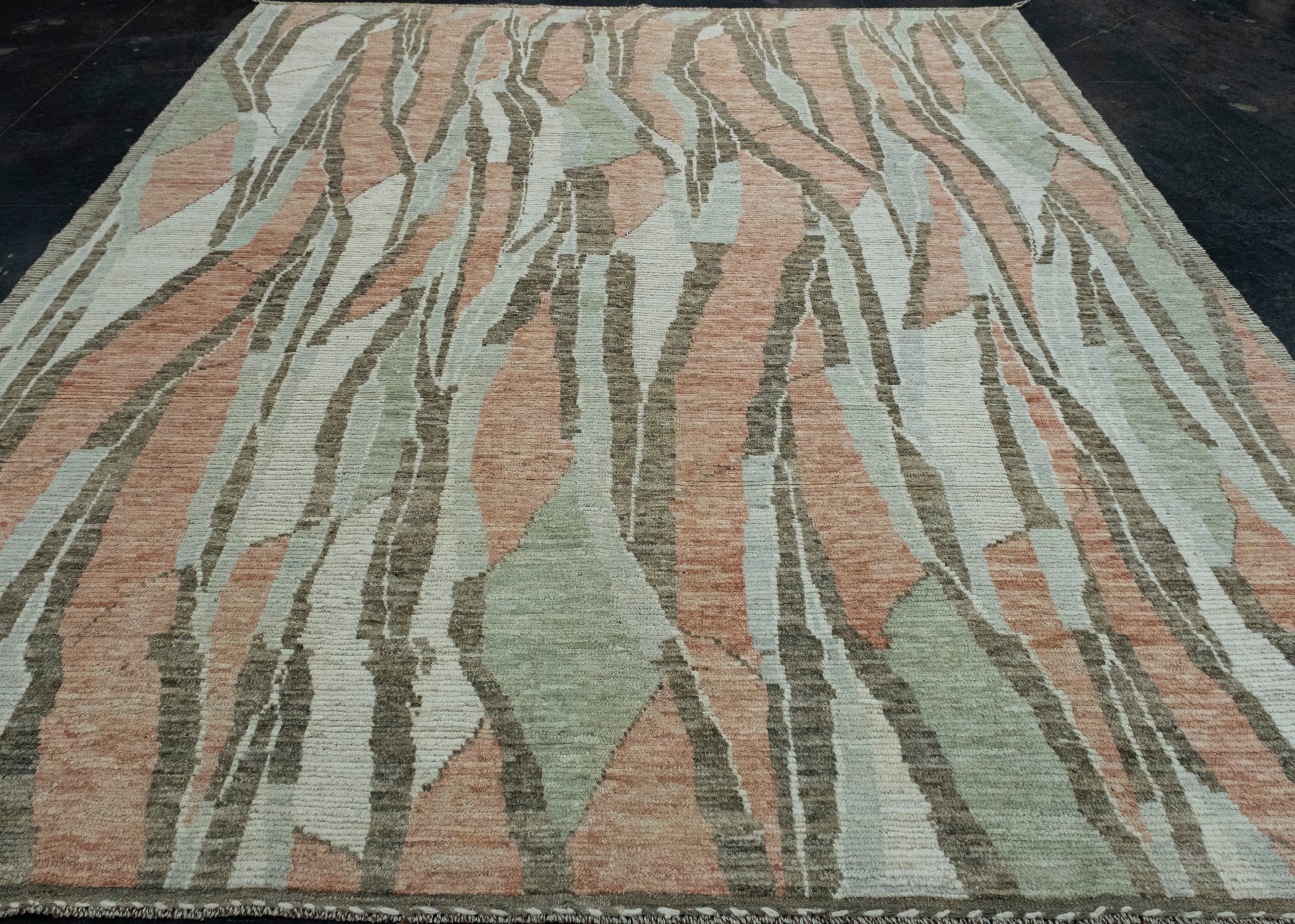 Hand Knotted Modern Rug 9'6" x 11'2" #17436