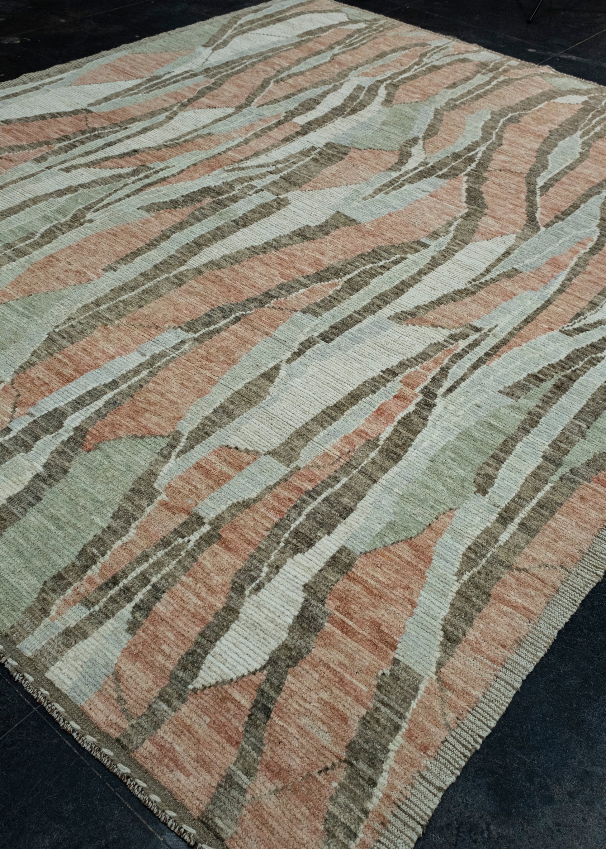 Hand Knotted Modern Rug 9'6" x 11'2" #17436