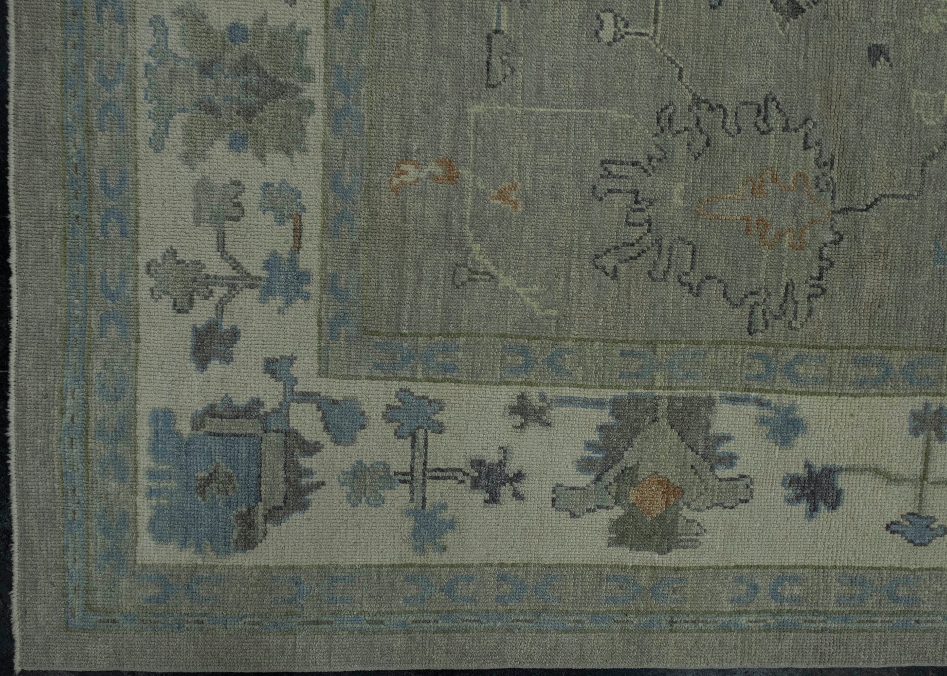 Turkish Oushak Rug 8'6" x 12'1 #18108