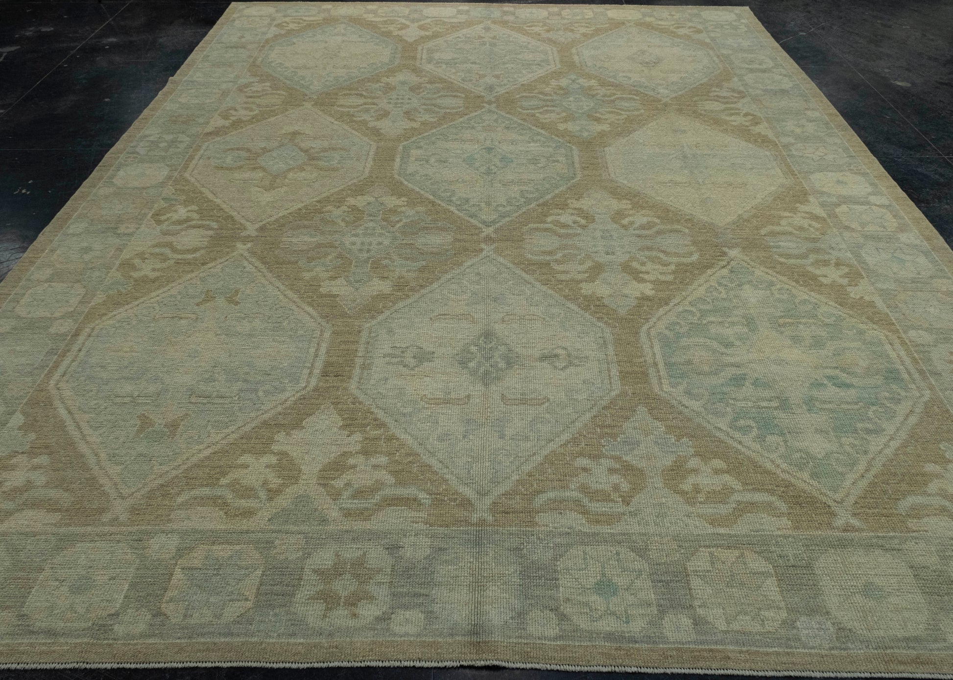 Turkish Oushak Rug 9'3" x 12'6" #18631