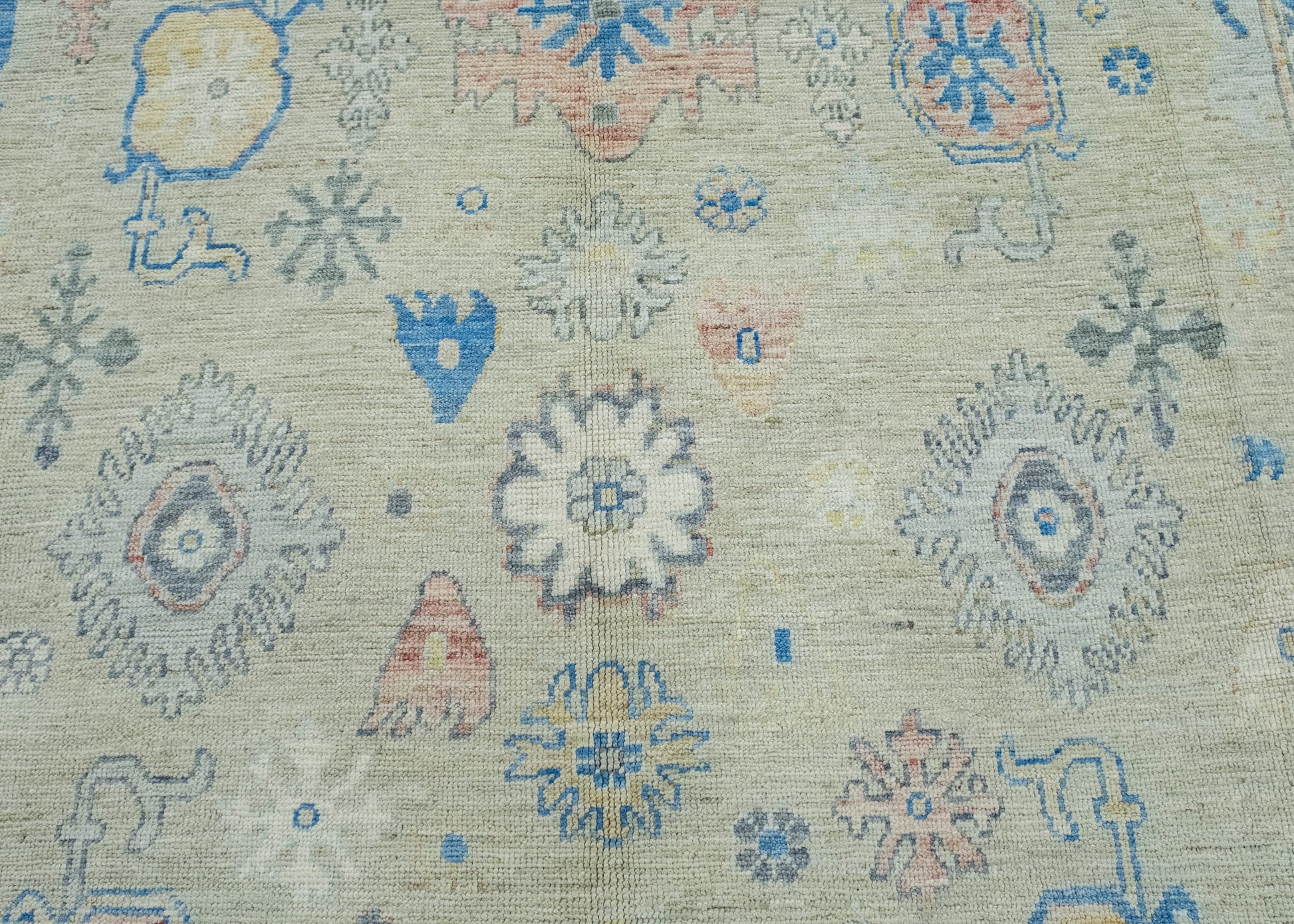 Handwoven Oushak Rug 8' x 12'6" #17433