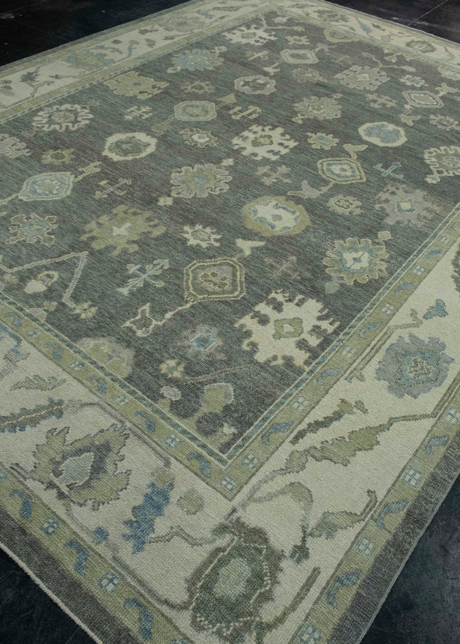 Turkish Oushak Rug 8'9" x 11'10" #18103