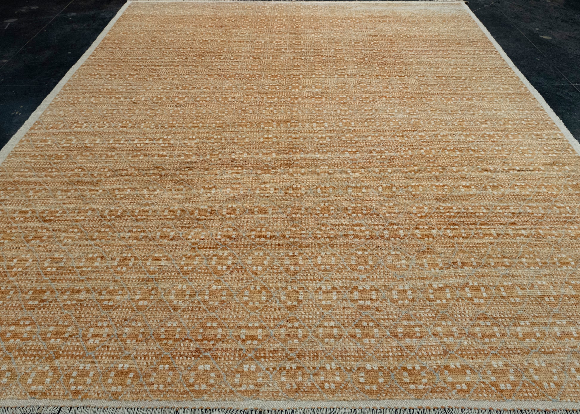 Hand Knotted Modern Rug 9'7" x 11'3" #17446