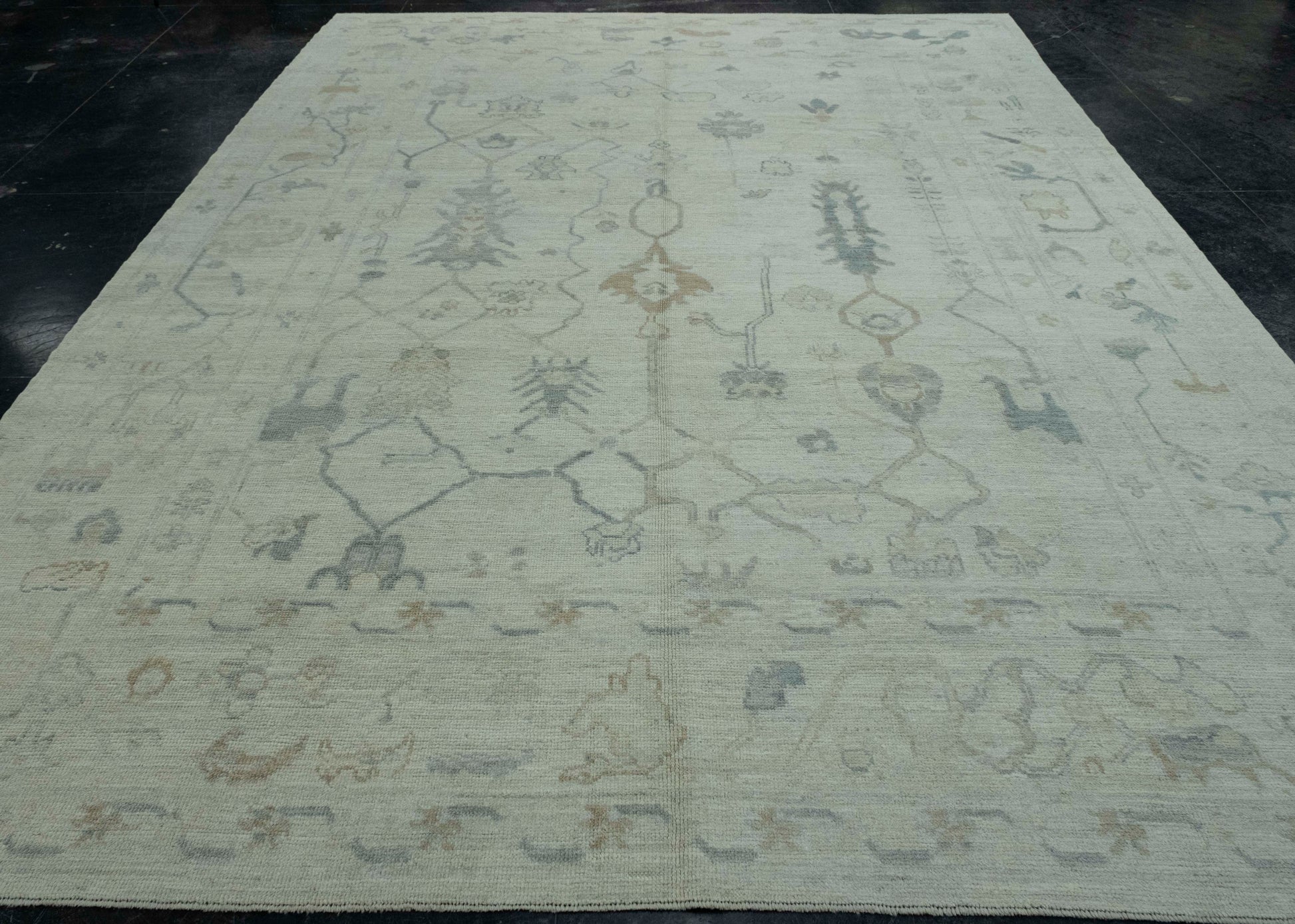 Turkish Oushak Rug 9'2" x 12'5" #18694