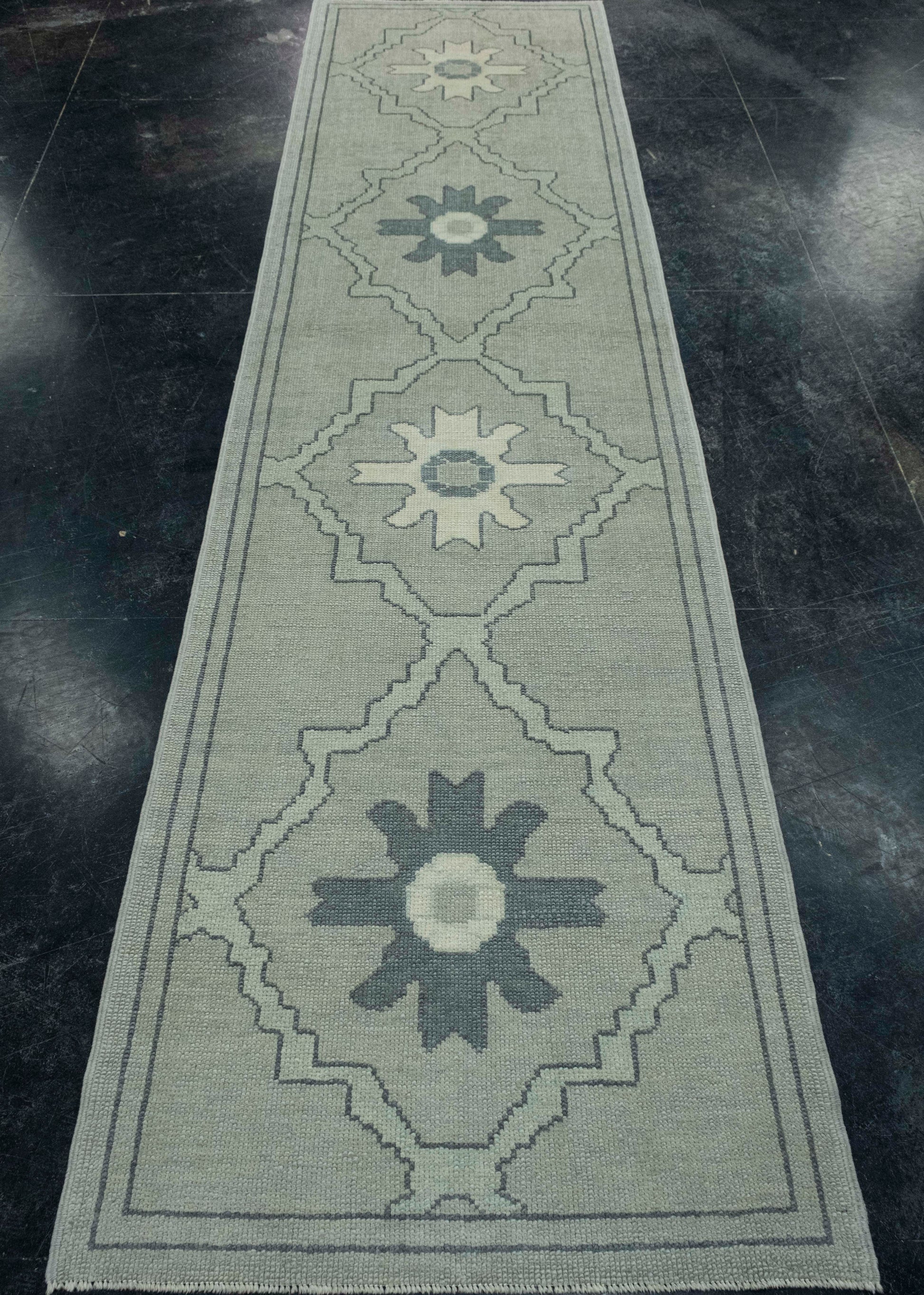 Turkish Oushak Runner Rug 2'11" x 11'2" #18100