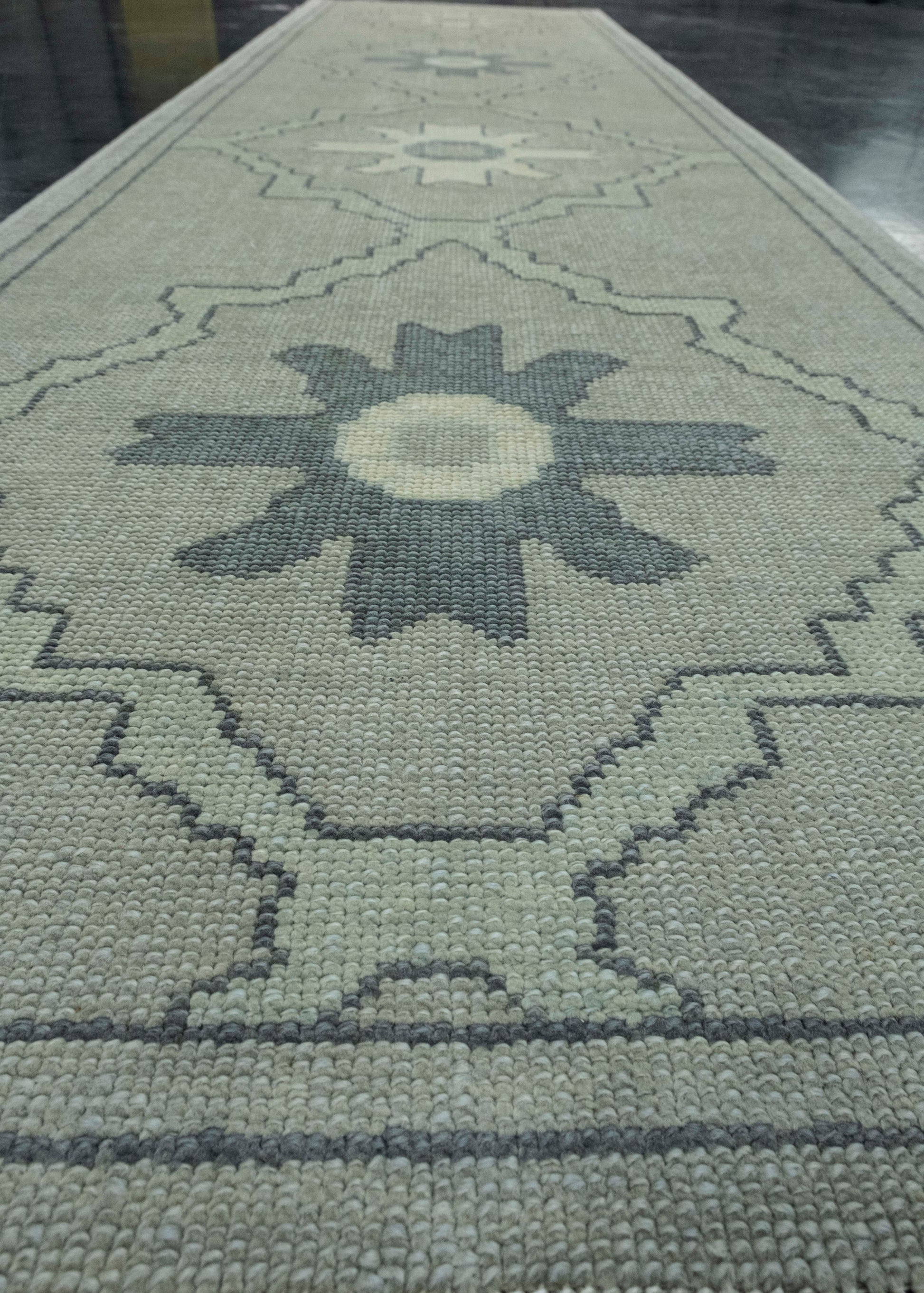 Turkish Oushak Runner Rug 2'11" x 11'2" #18100